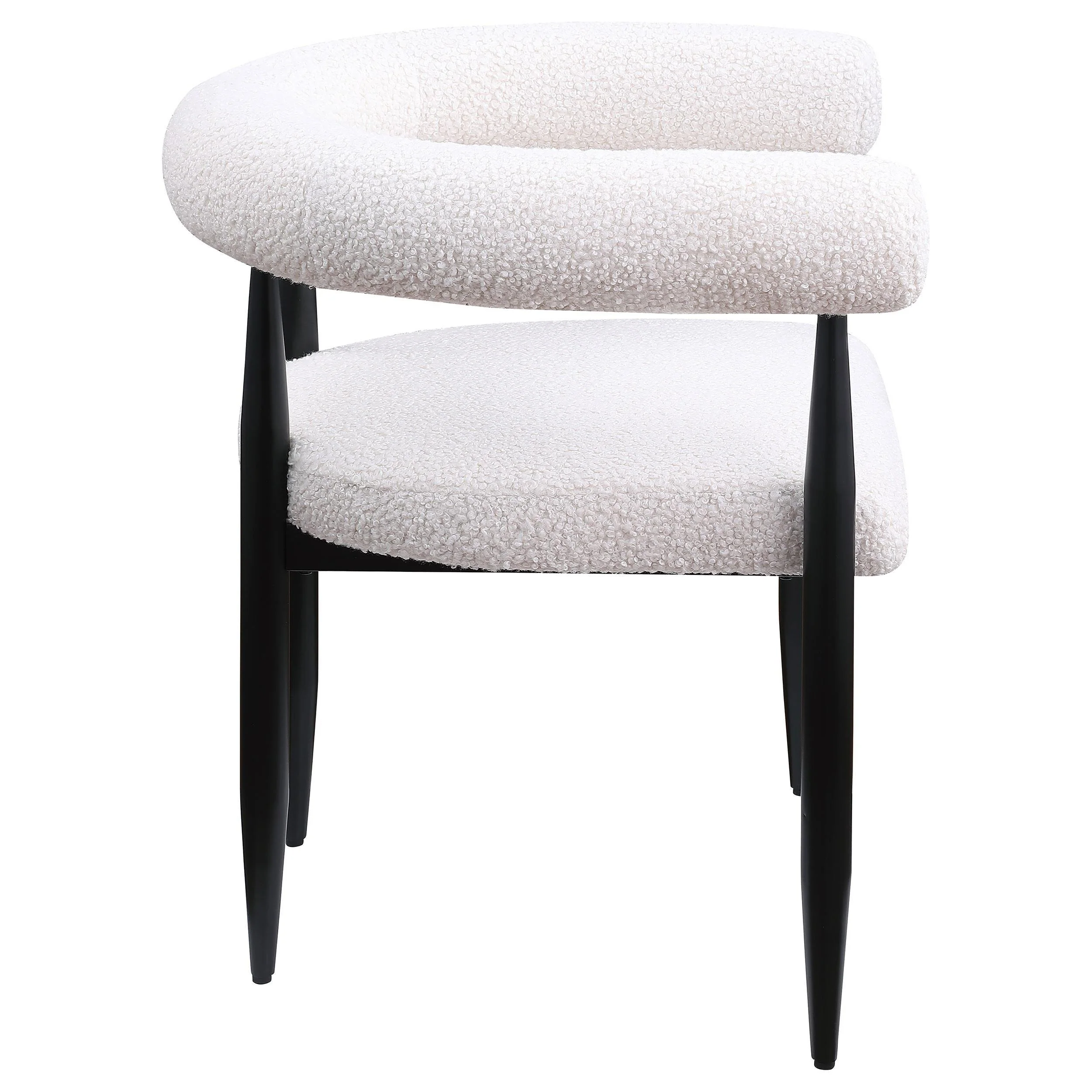 Camden Black/Cream 5-Piece Round Dining Set - Image 6