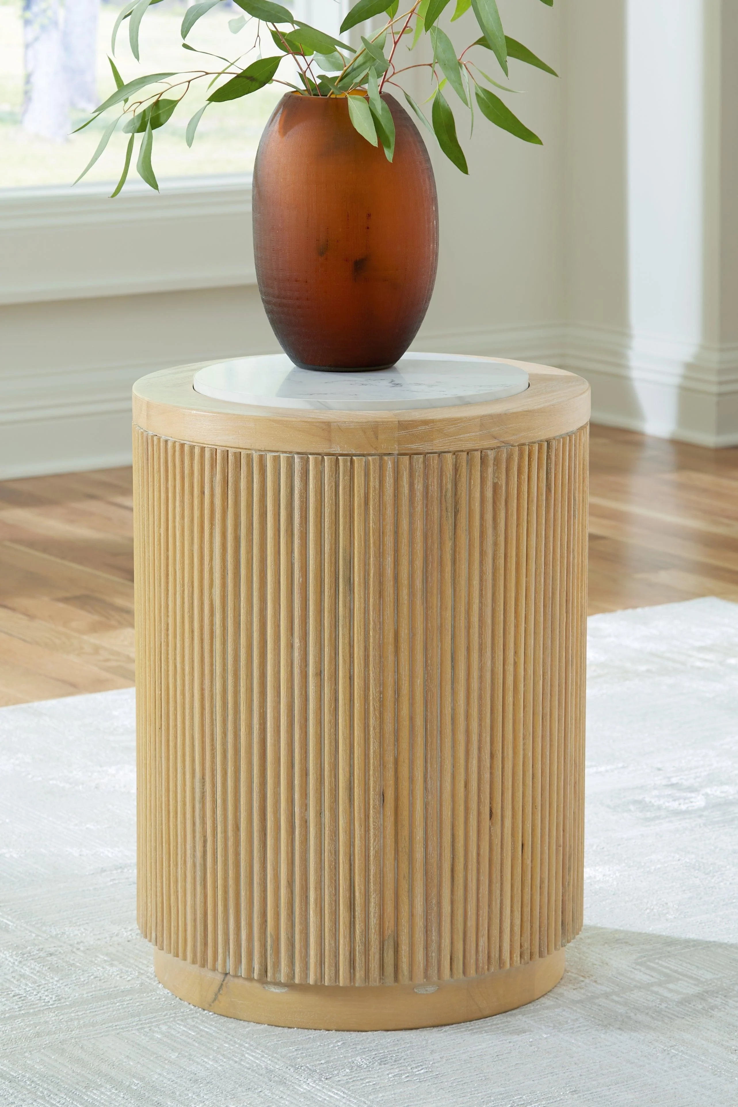 Camdill Light Brown/White End Table - Image 6