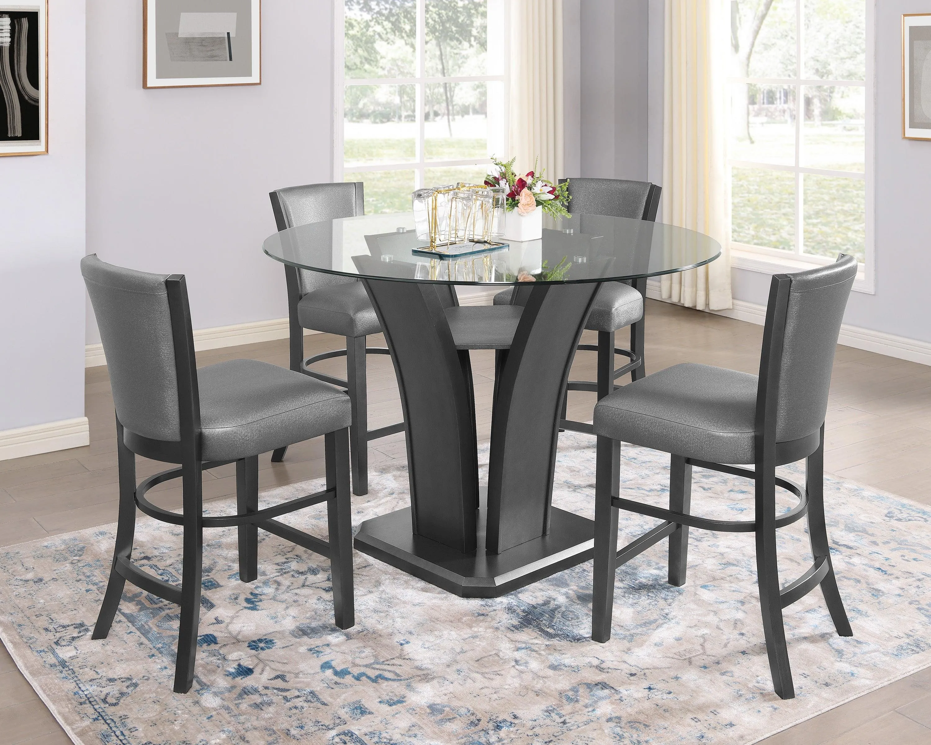 Camelia Gray Counter Height Dining Set
