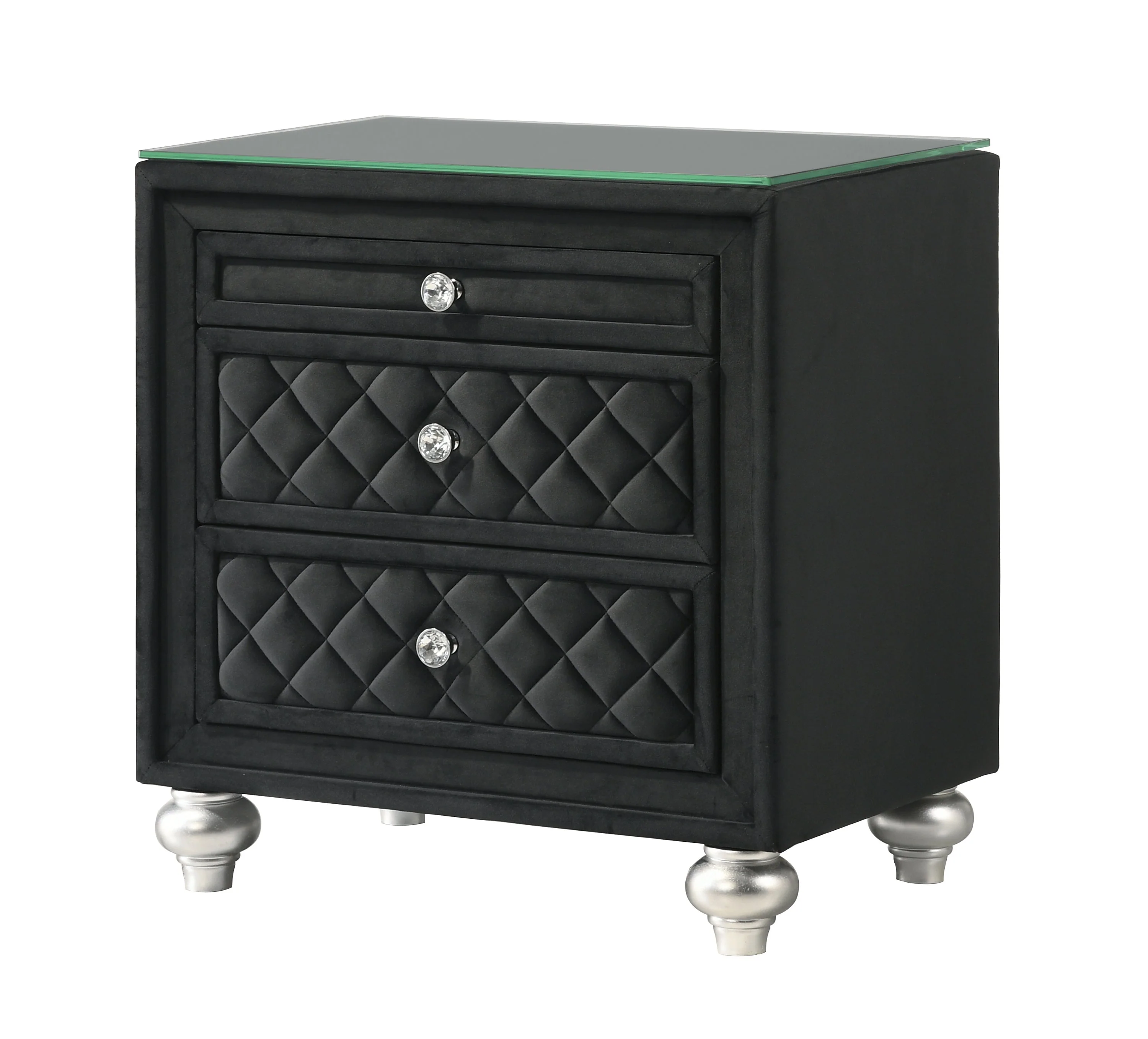 Cameo Black Nightstand