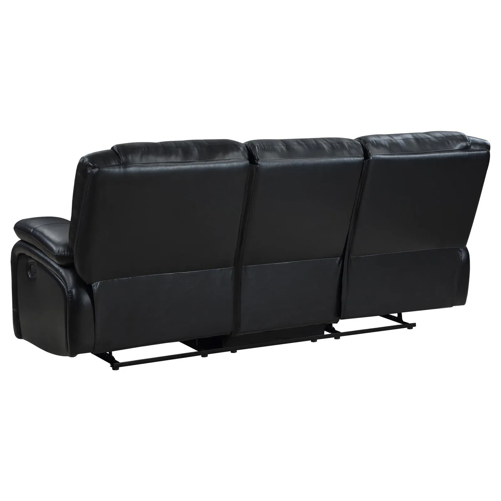 Camila Black Upholstered Motion Reclining Sofa - Image 6