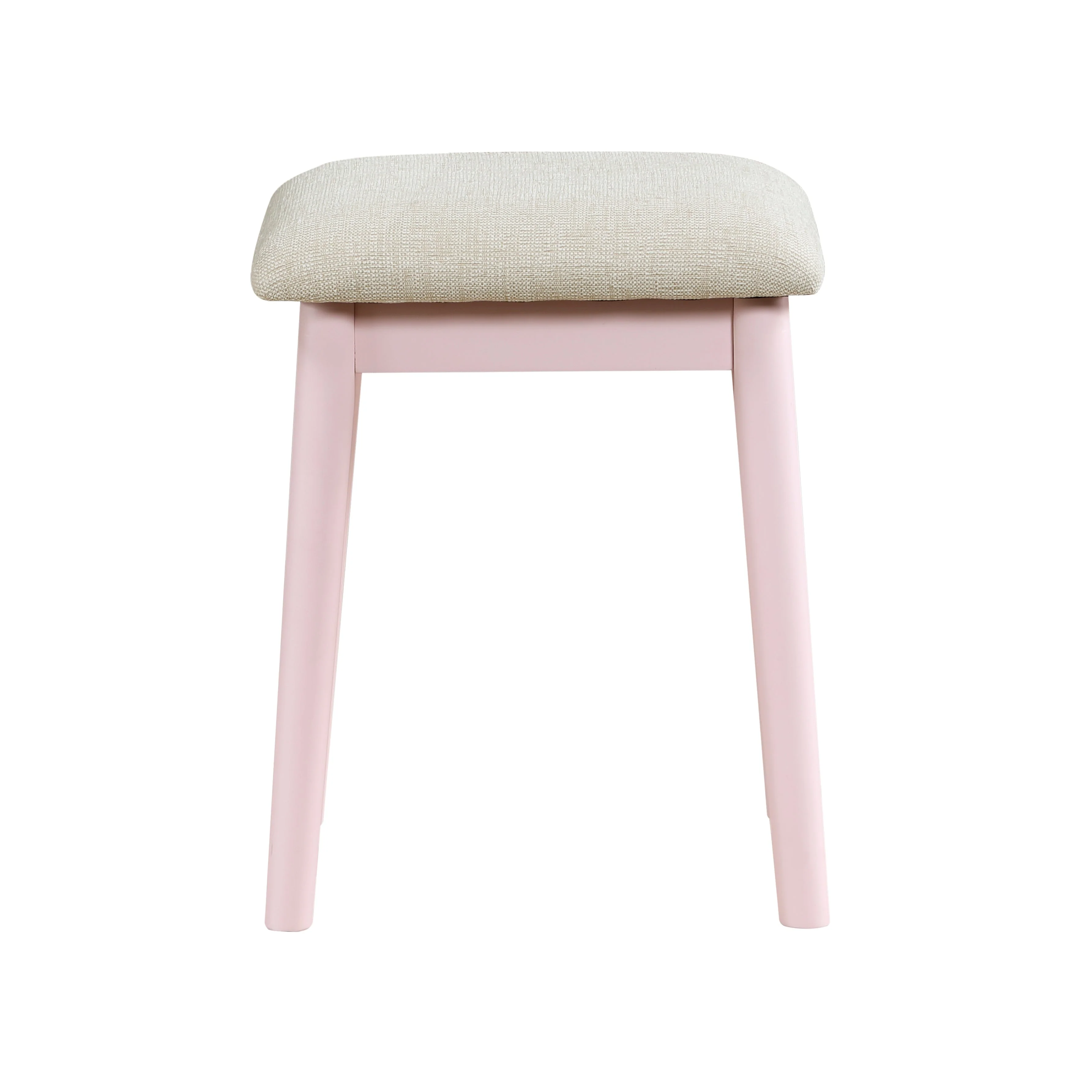 Camilla Pink Vanity Dressing Table with Mirror and Stool - Image 5