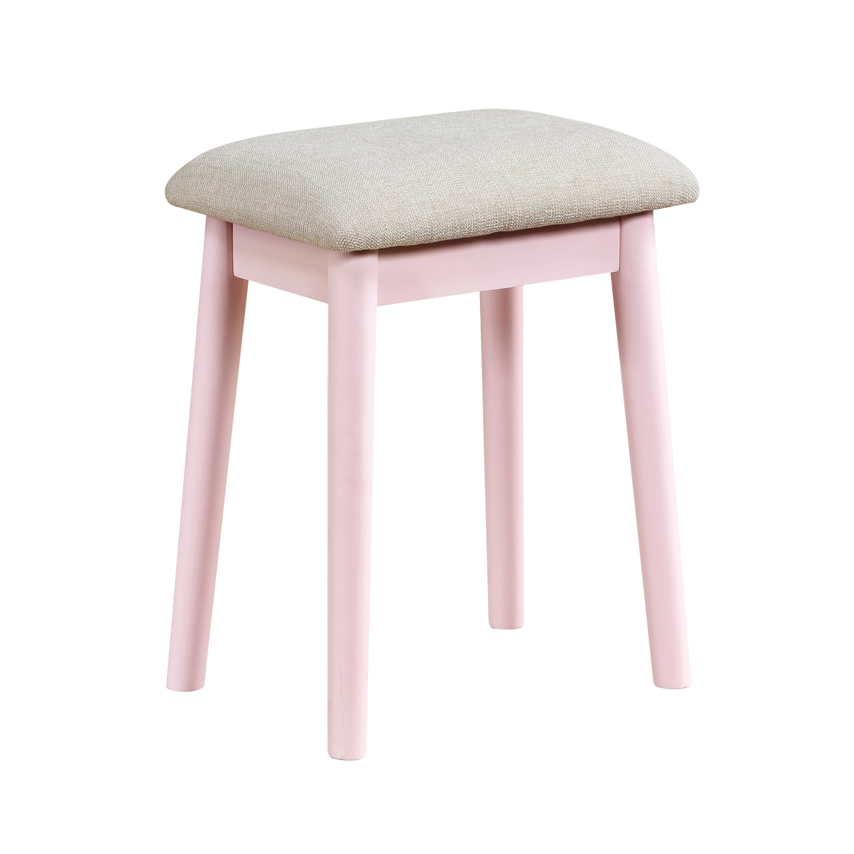 Camilla Pink Vanity Dressing Table with Mirror and Stool - Image 6