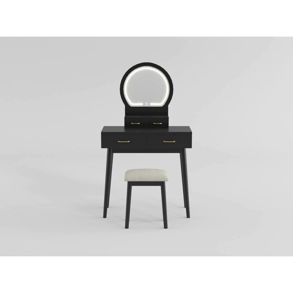 Camilla White Vanity Dressing Table with Mirror and Stool - Image 14