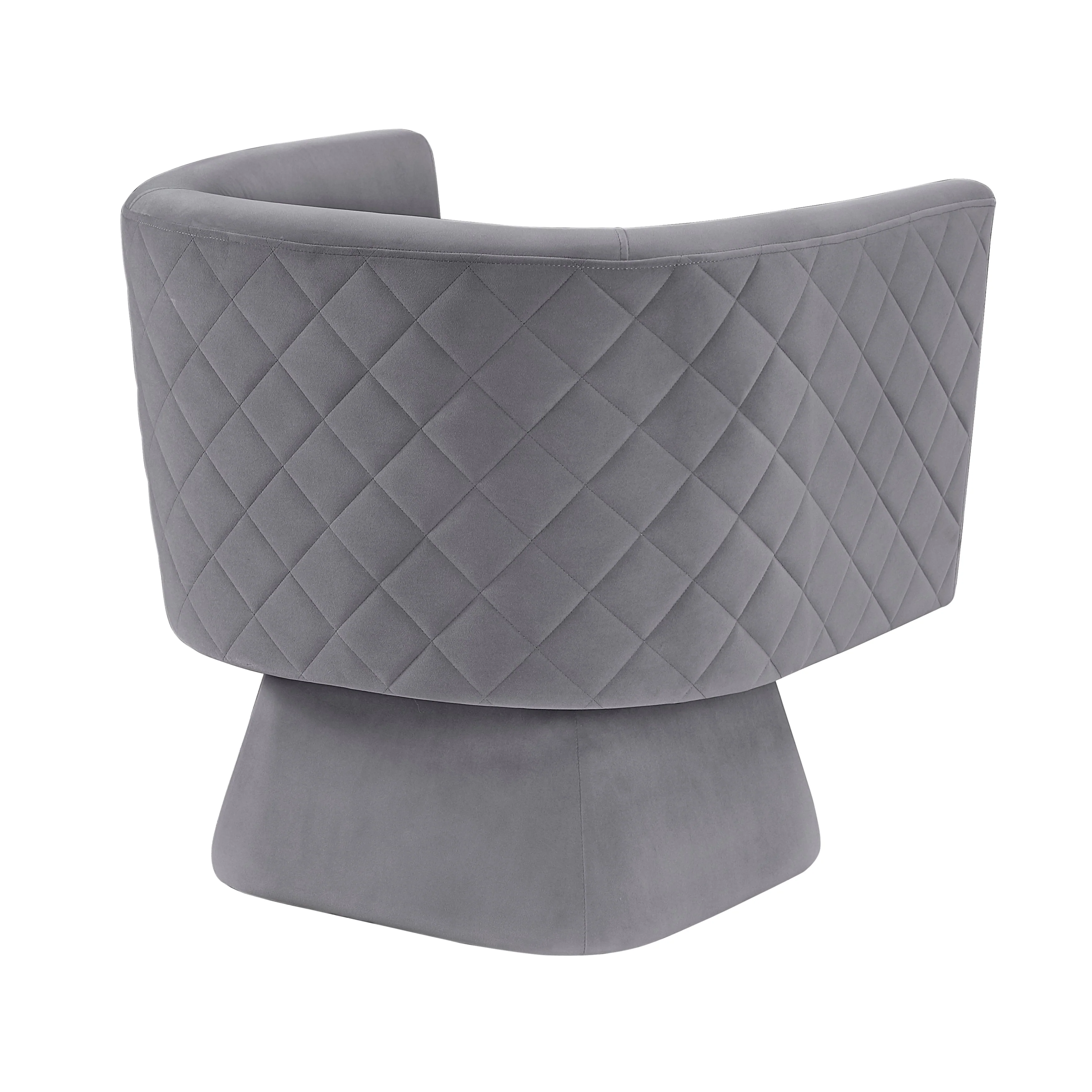 Candace Gray Swivel Chair - Image 4
