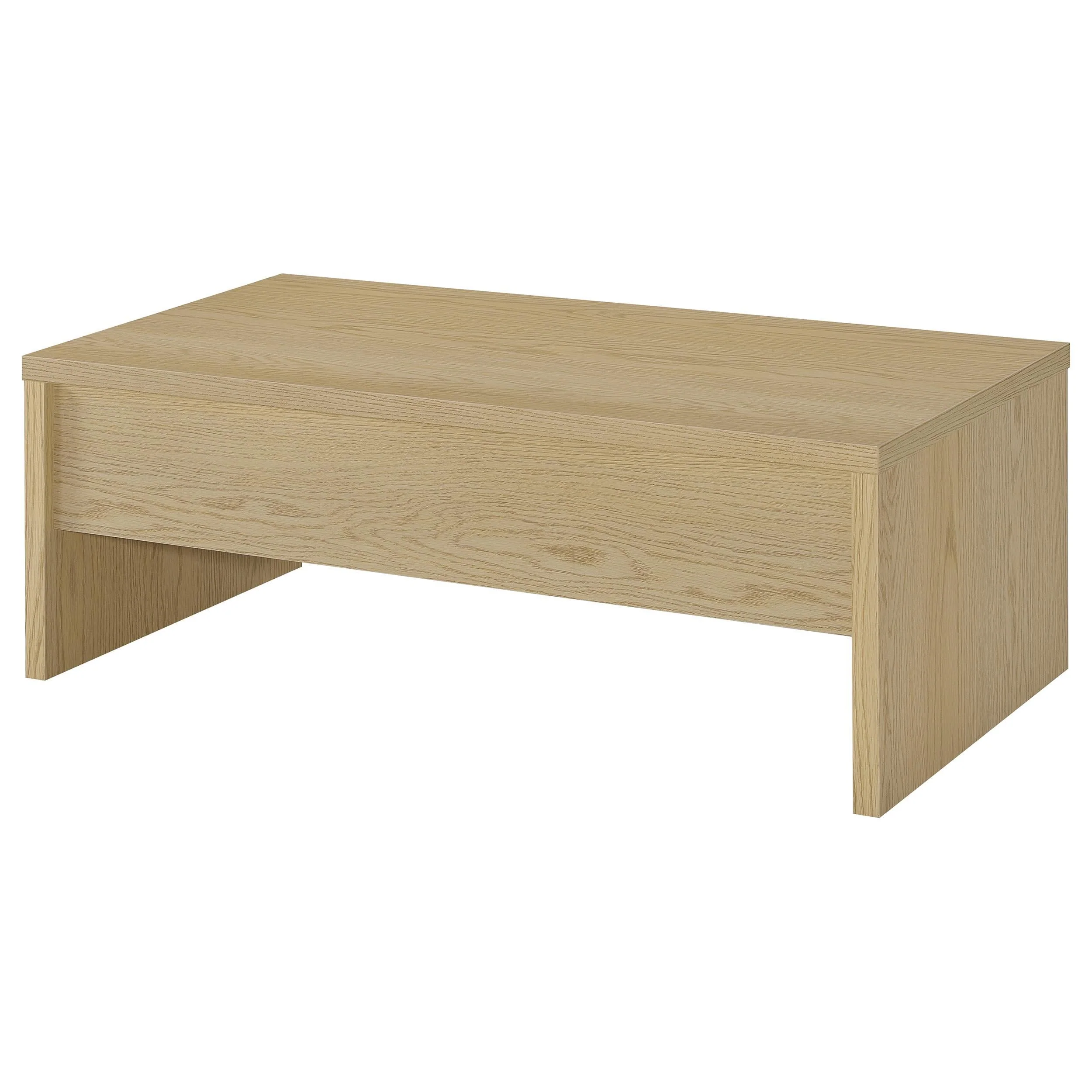 Canoga Light Oak Engineered Wood Lift Top Coffee Table - Image 6
