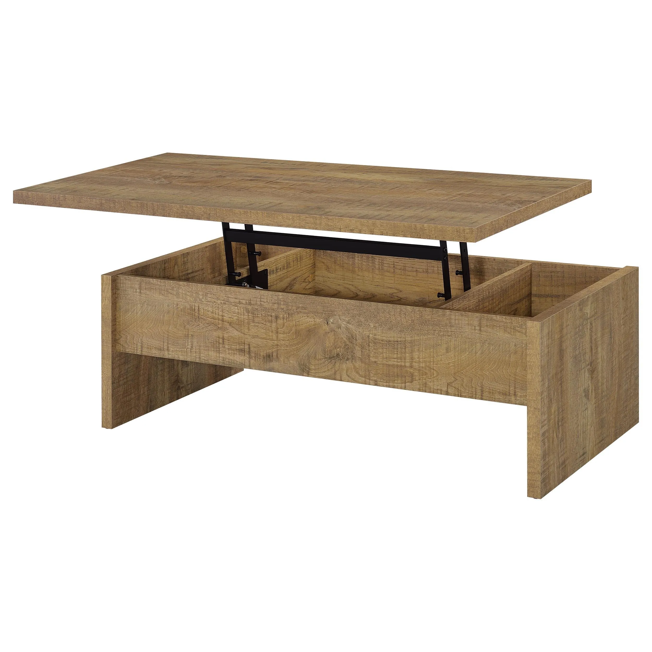 Canoga Mango 3-Piece Lift Top Cocktail Coffee Table Set - Image 12