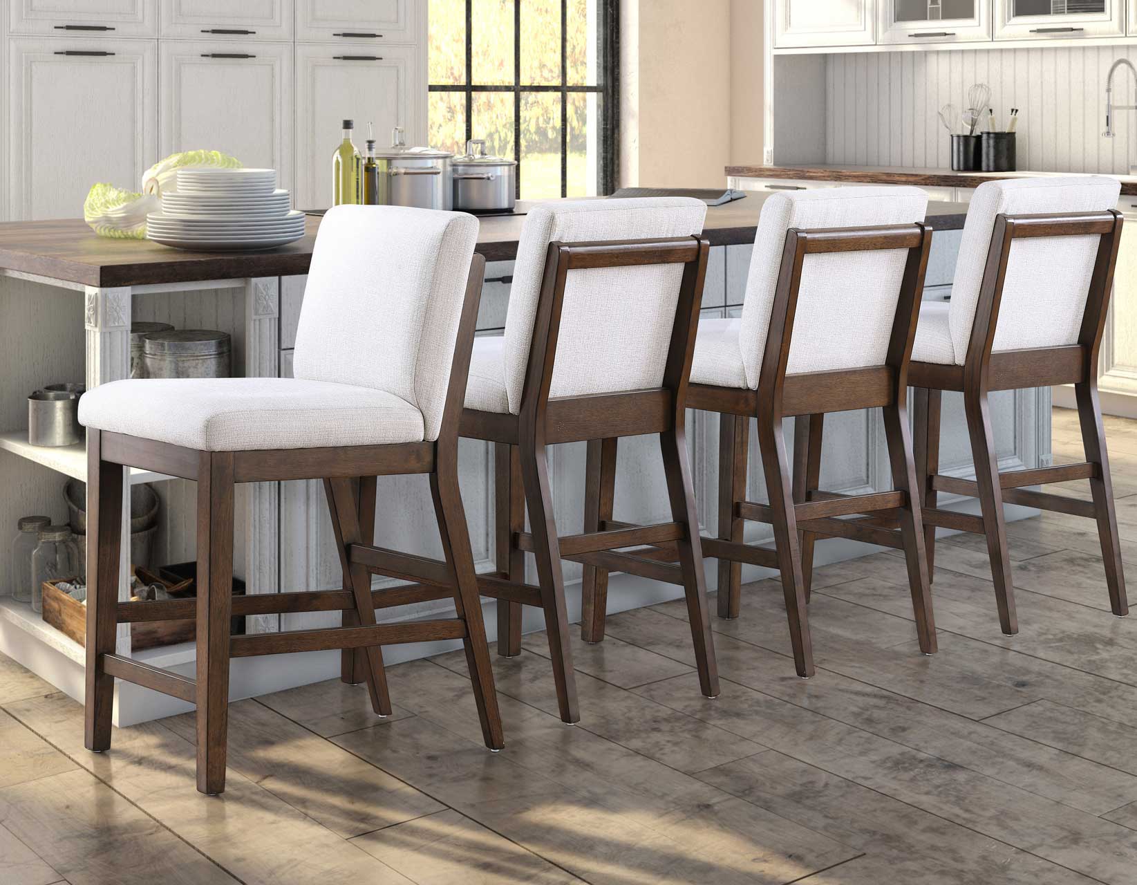 Canton Upholstered 24″ Counter Stool, Set of 2 - Image 8