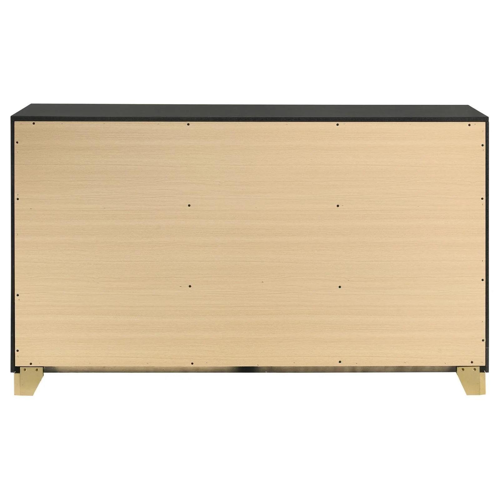 Caraway Black 6-drawer Bedroom Dresser - Image 6