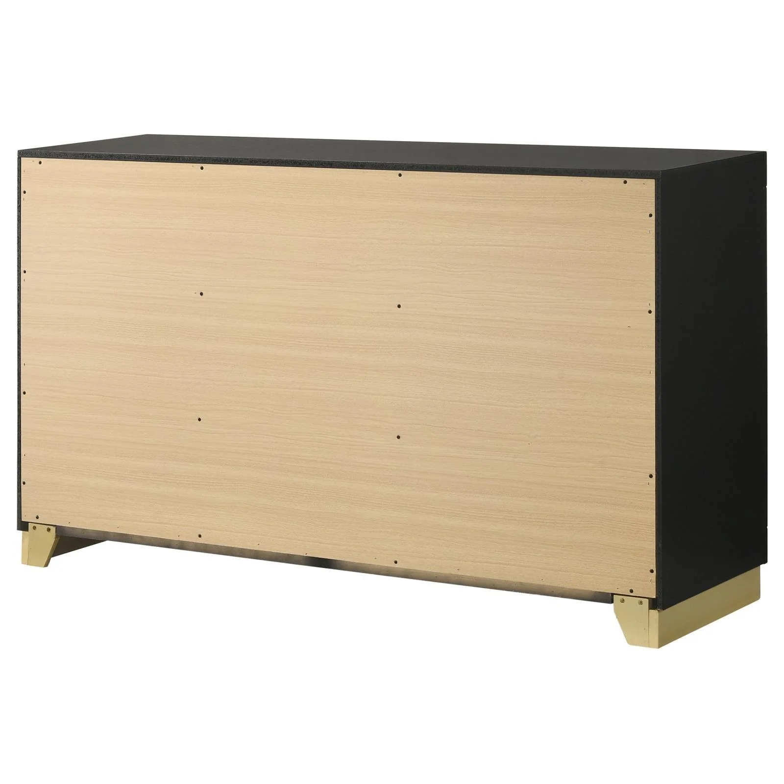 Caraway Black 6-drawer Bedroom Dresser - Image 7