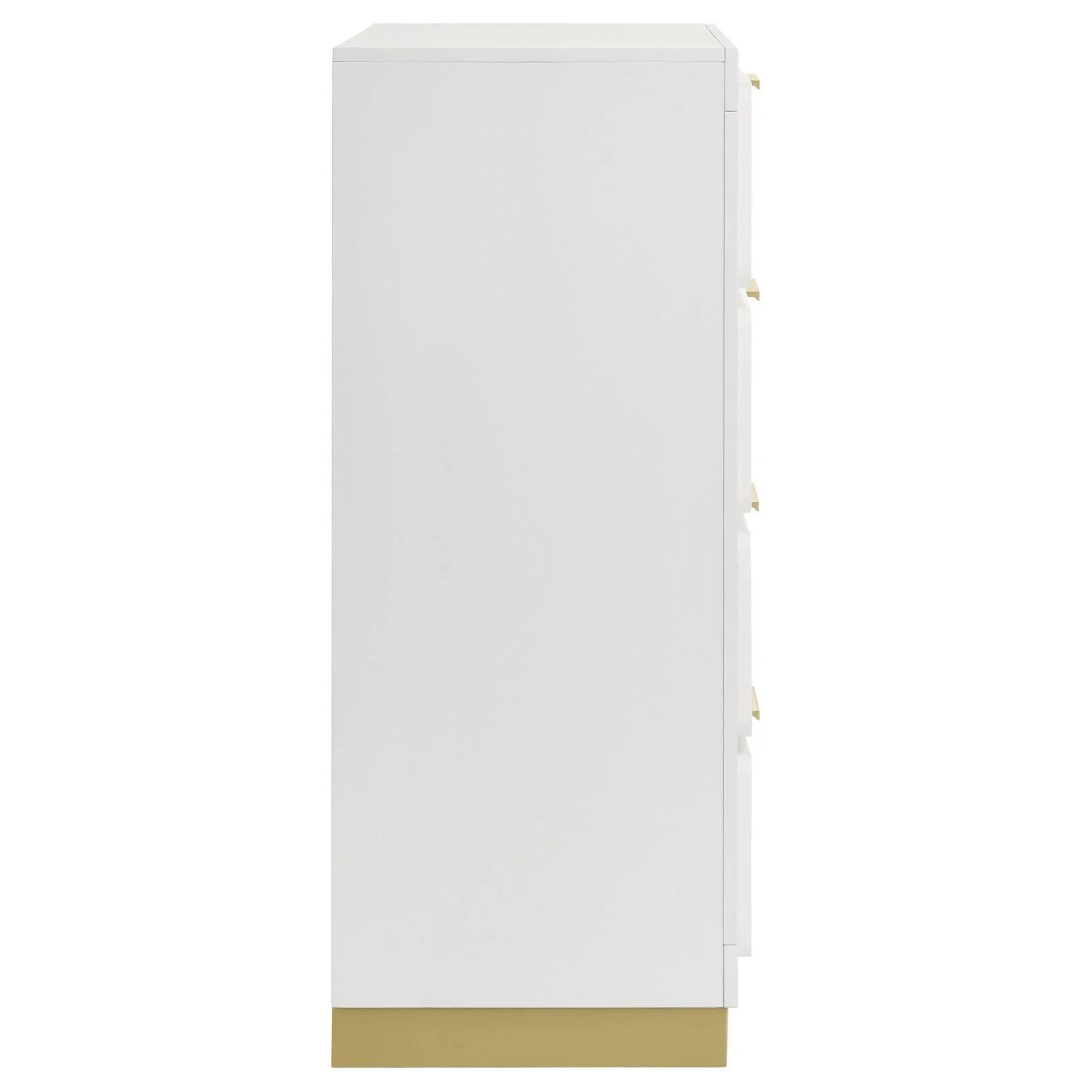 Caraway White 4-drawer Bedroom Chest - Image 9