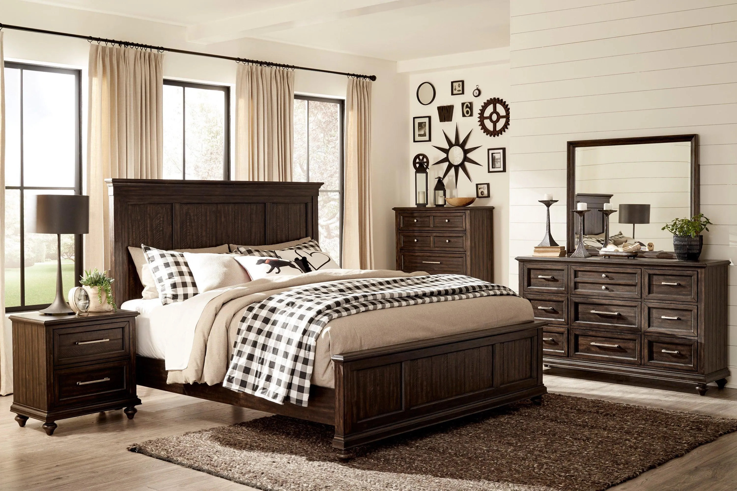 Cardano Driftwood Charcoal Nightstand - Image 2