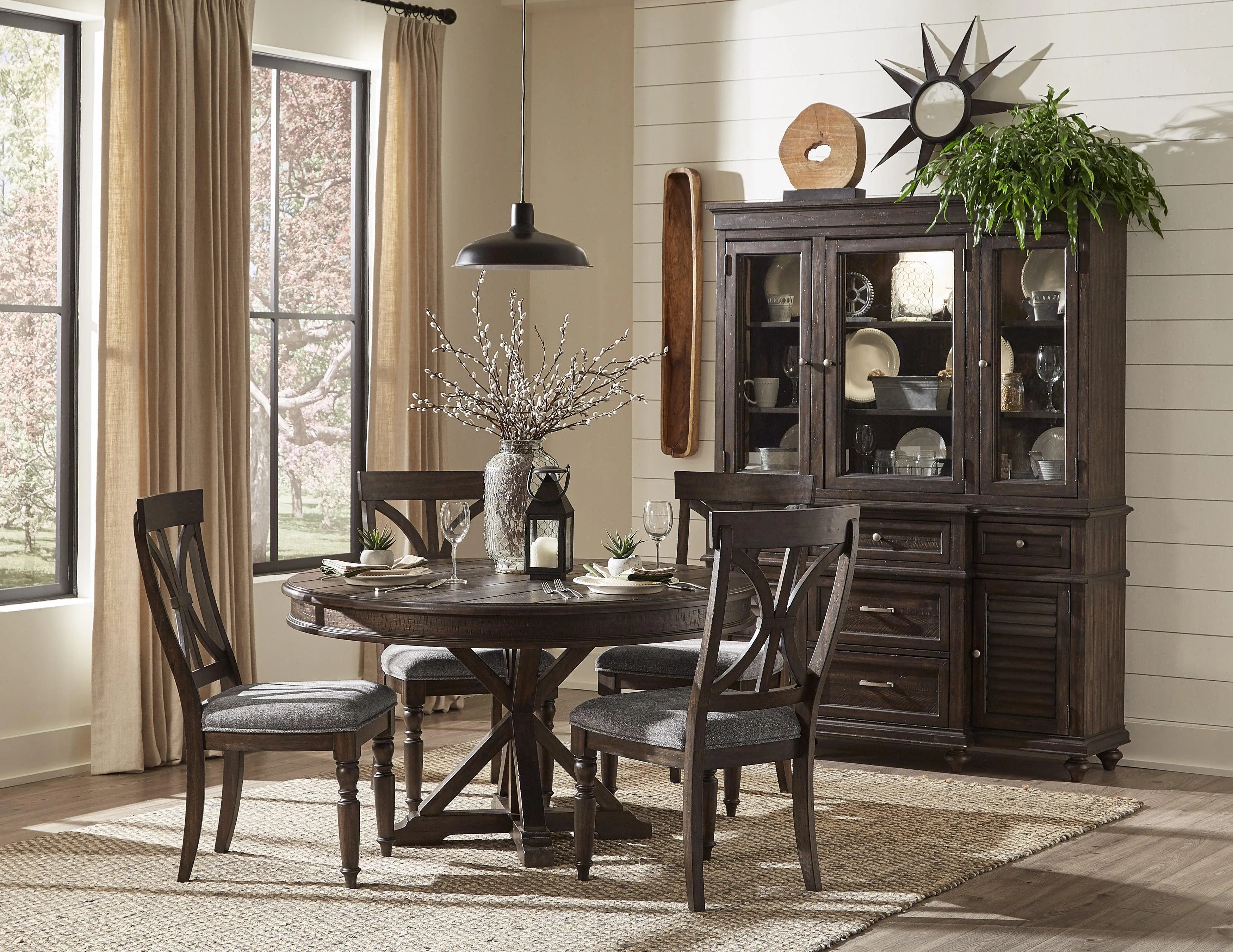 Cardano Driftwood Charcoal Side Chair, Set of 2 - Image 5