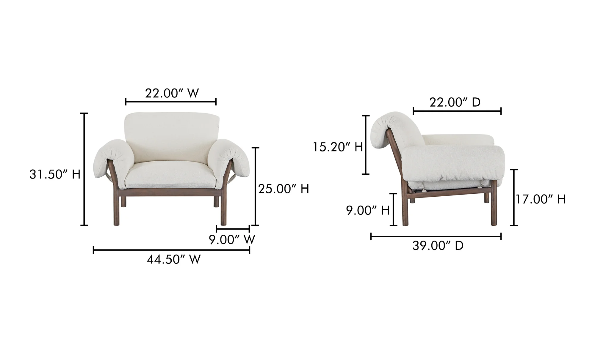 Cardero Lounge Chair Ivory - Image 10