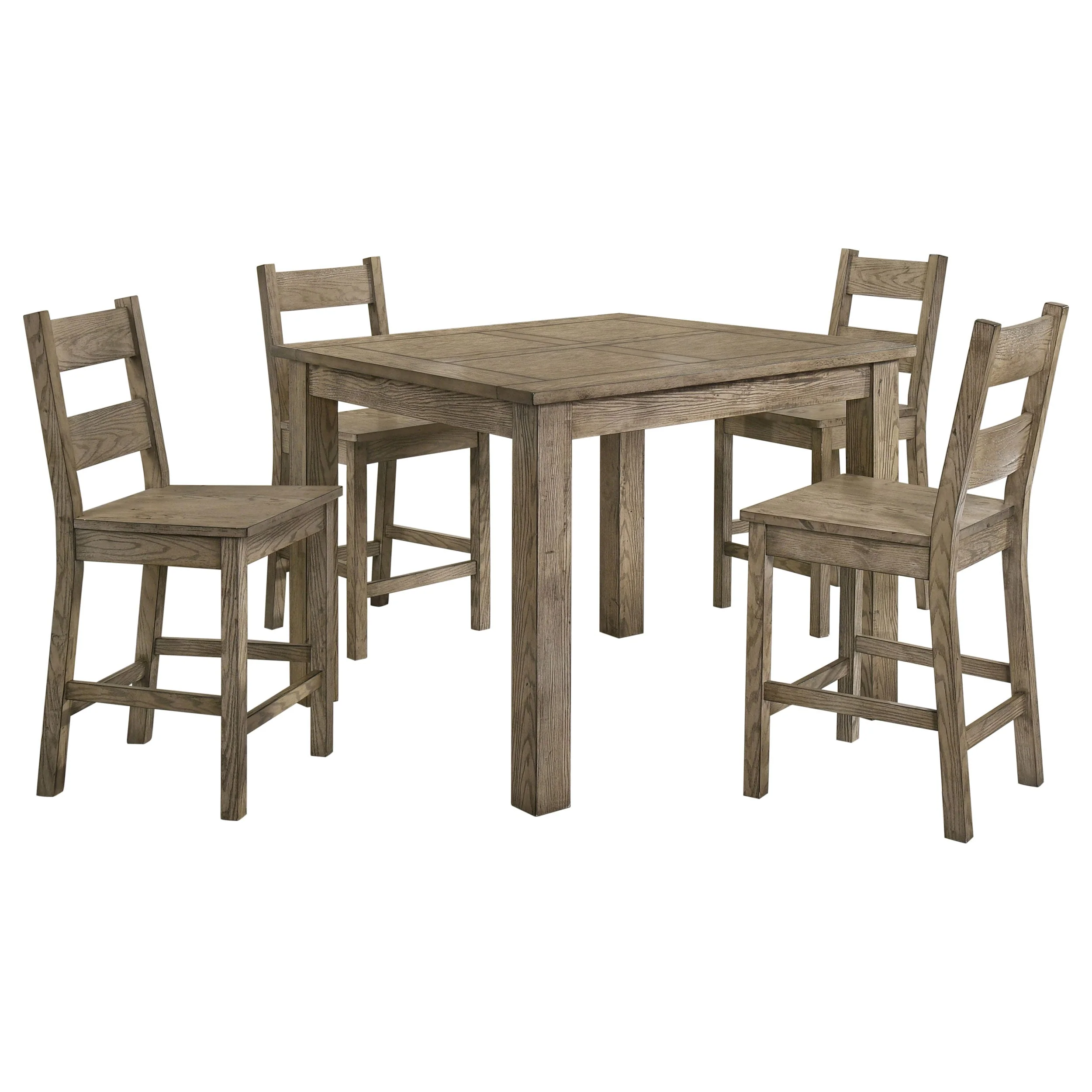 Cardova Vineyard Oak 5-piece Counter Height Dining Table Set - Image 2