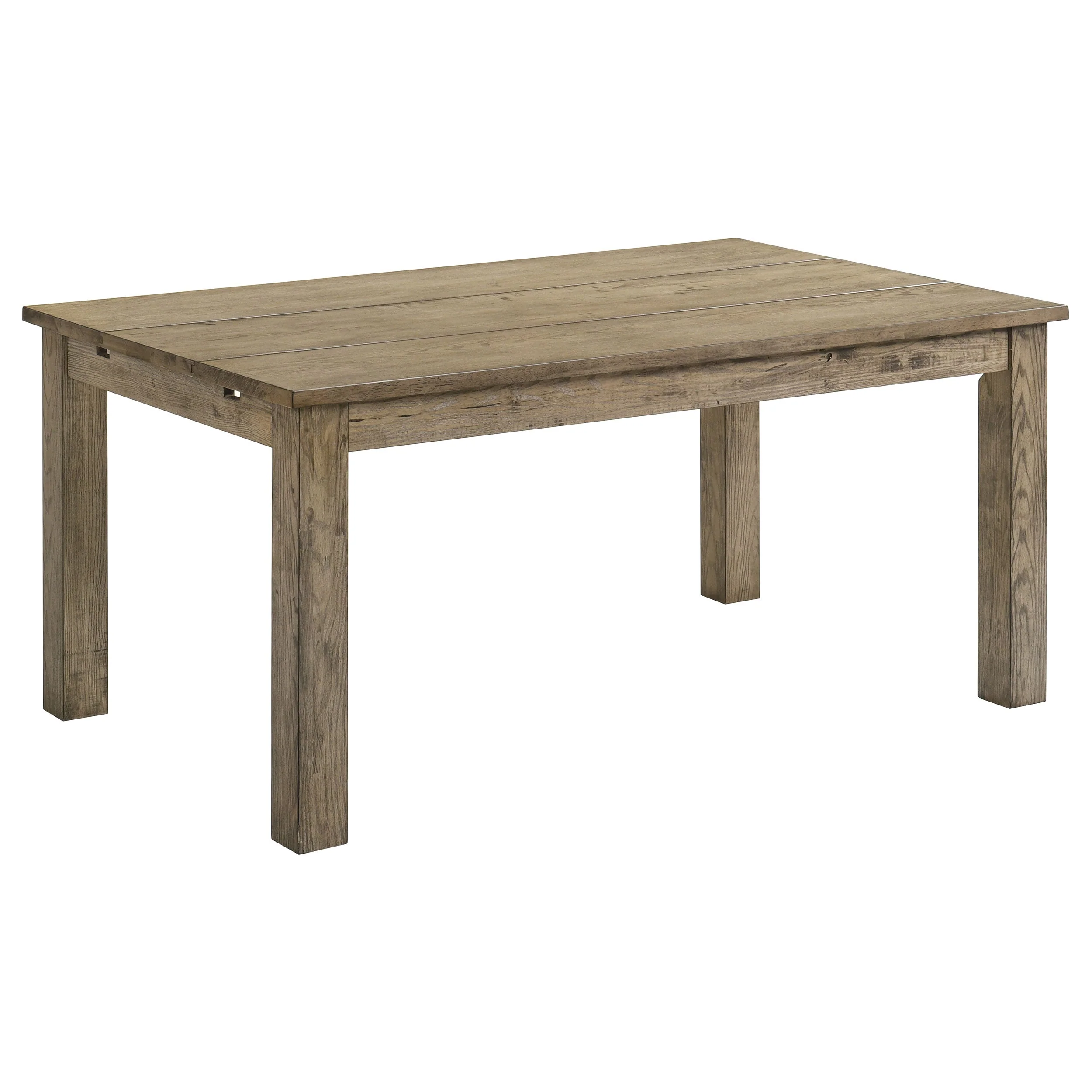 Cardova Vineyard Oak 87-inch Solid Wood Extension Dining Table - Image 4