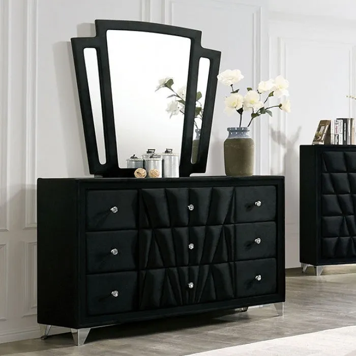 Carissa Black 4-Piece Queen Bedroom Set - Image 4