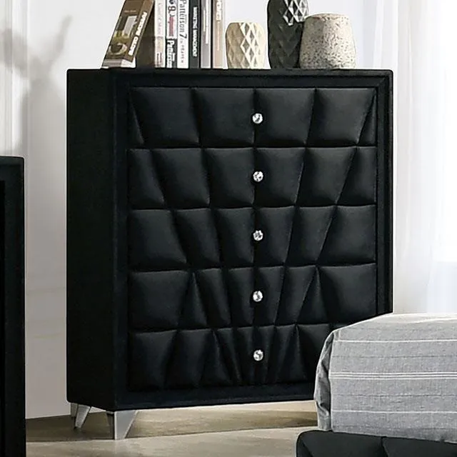 Carissa Black 5-Piece Queen Bedroom Set - Image 7