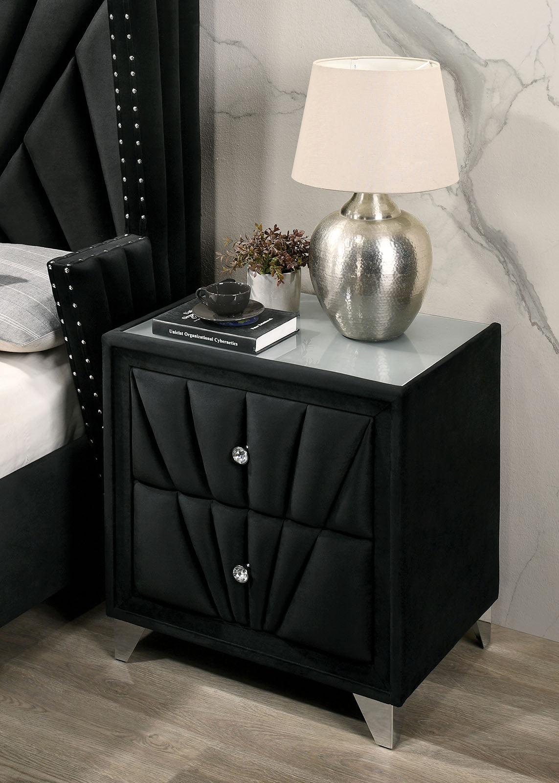 Carissa Black Night Stand - Image 2