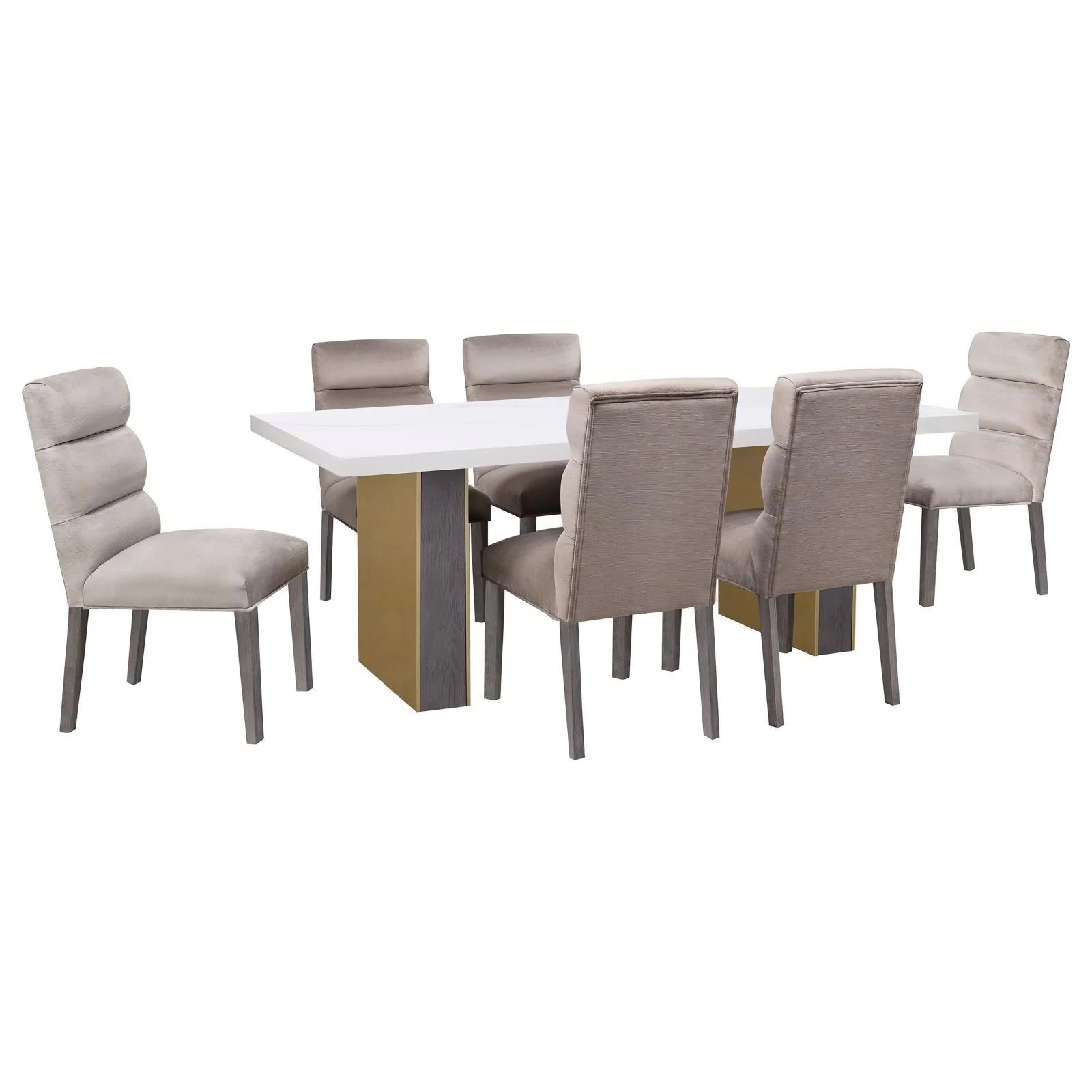 Carla Upholstered Dining Side Chair Stone (Set of 2) - Image 13