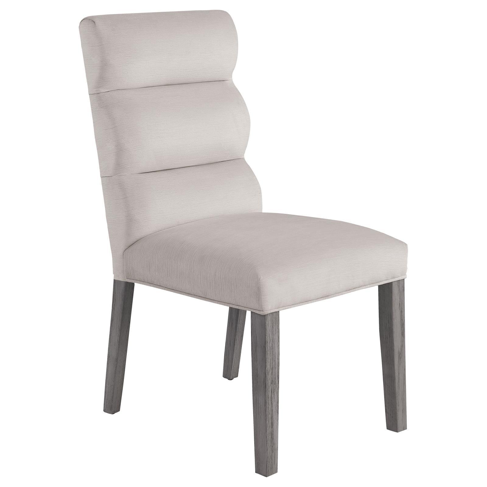Carla Upholstered Dining Side Chair Stone (Set of 2) - Image 3