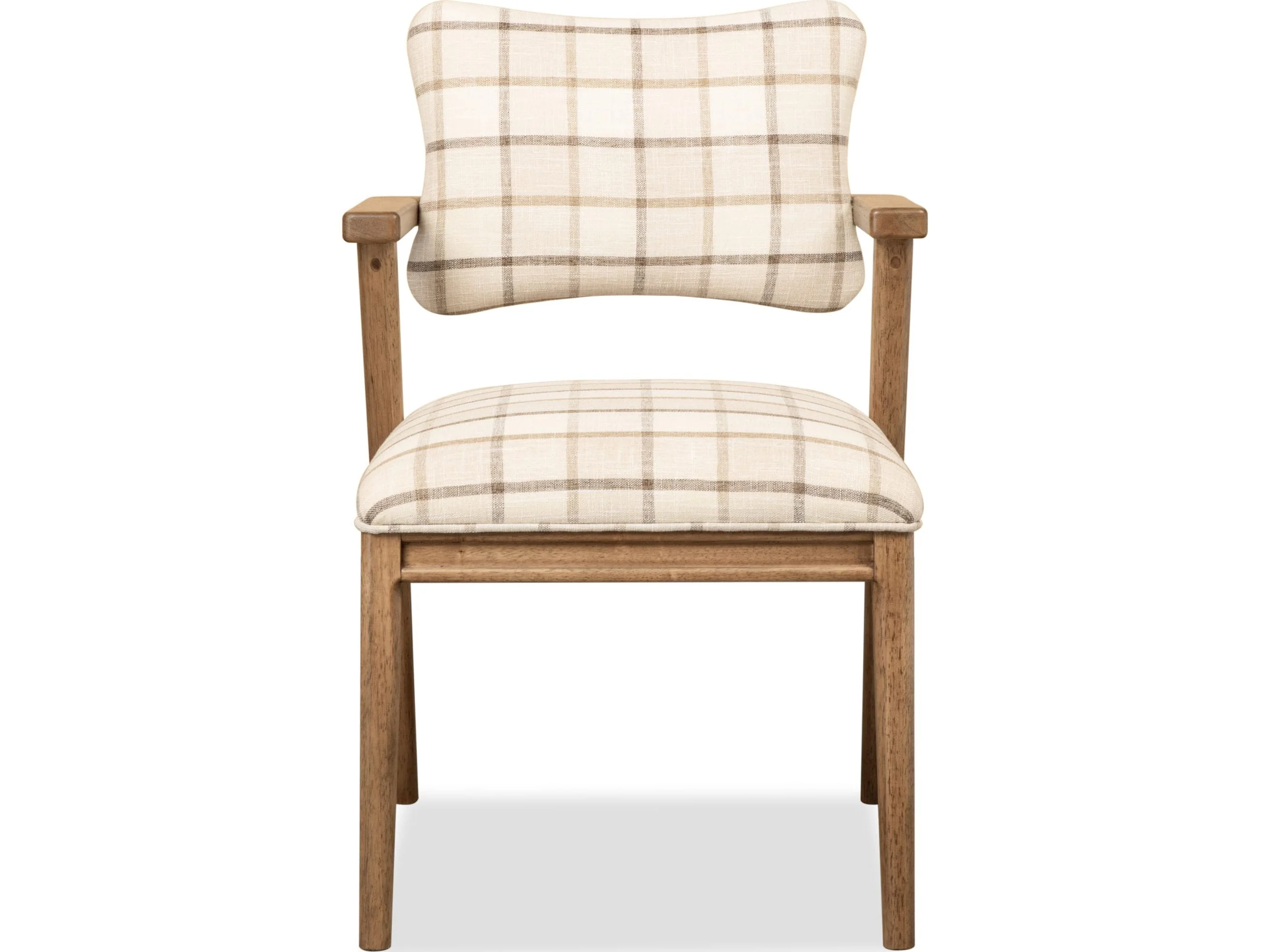 Carlisle White/Brown Armchair (Set of 2)