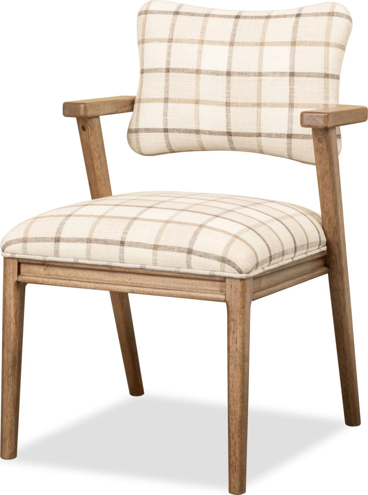 Carlisle White/Brown Armchair (Set of 2) - Image 2