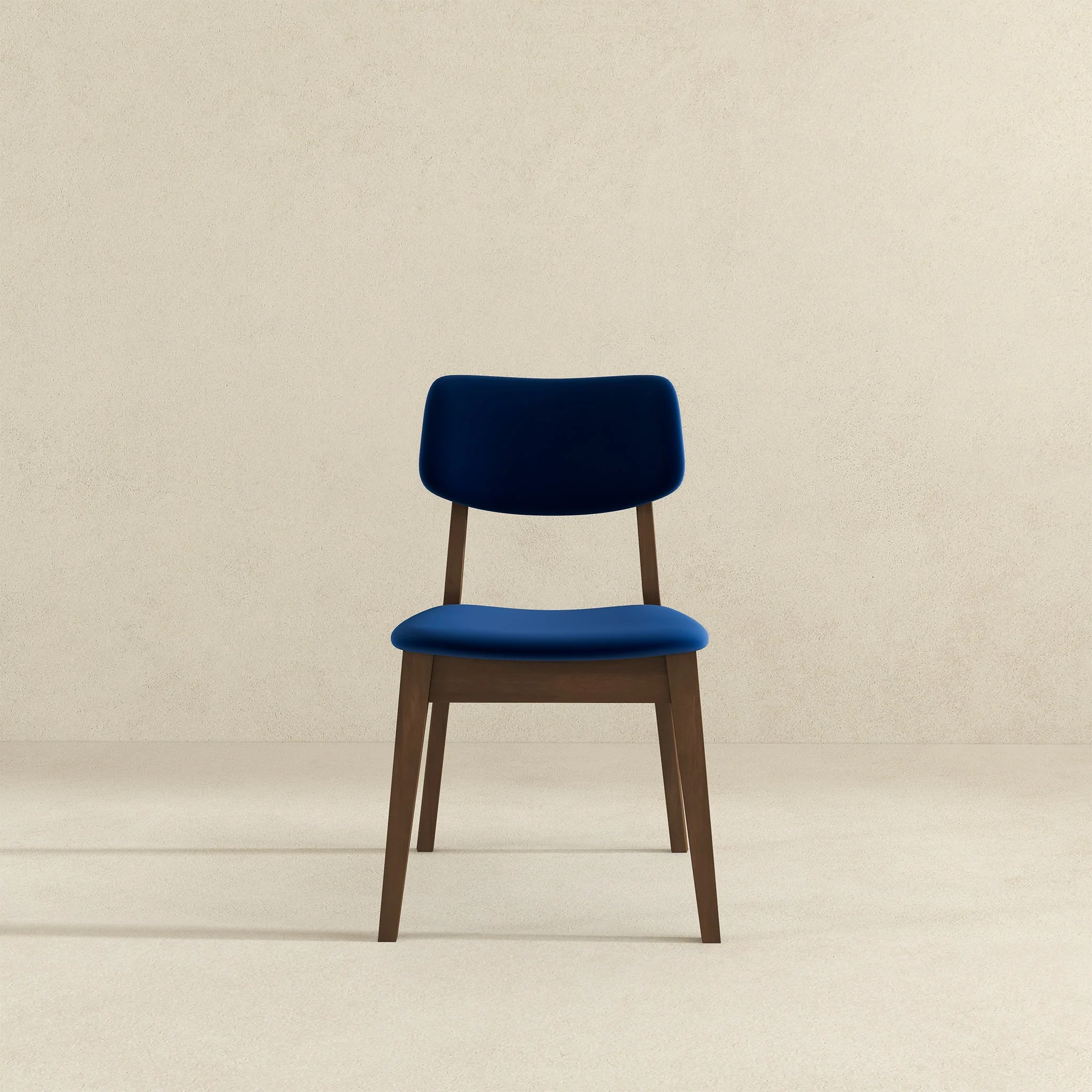 Carlos Blue Velvet Solid Back Side Chair (Set Of 2) - Image 3