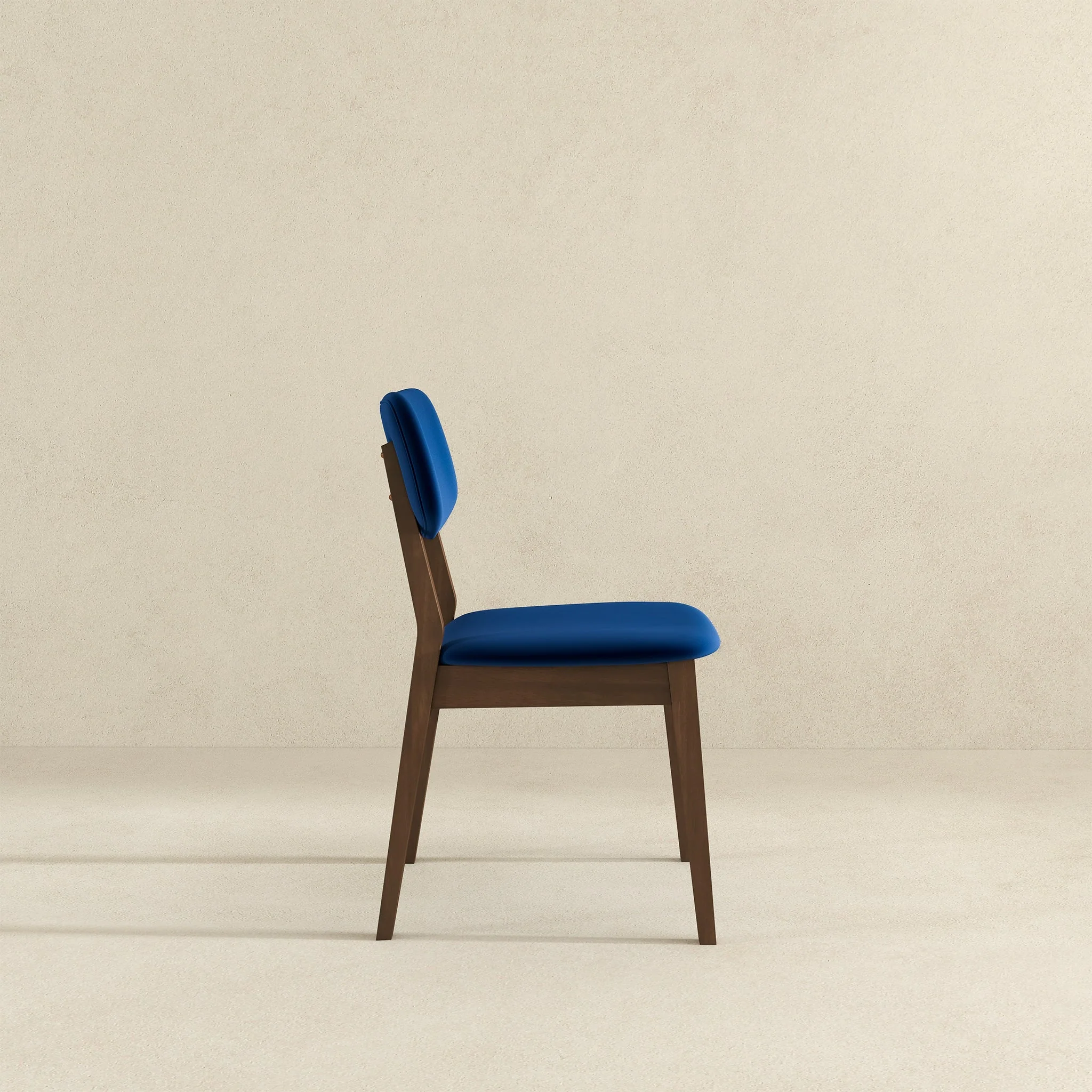 Carlos Blue Velvet Solid Back Side Chair (Set Of 2) - Image 5