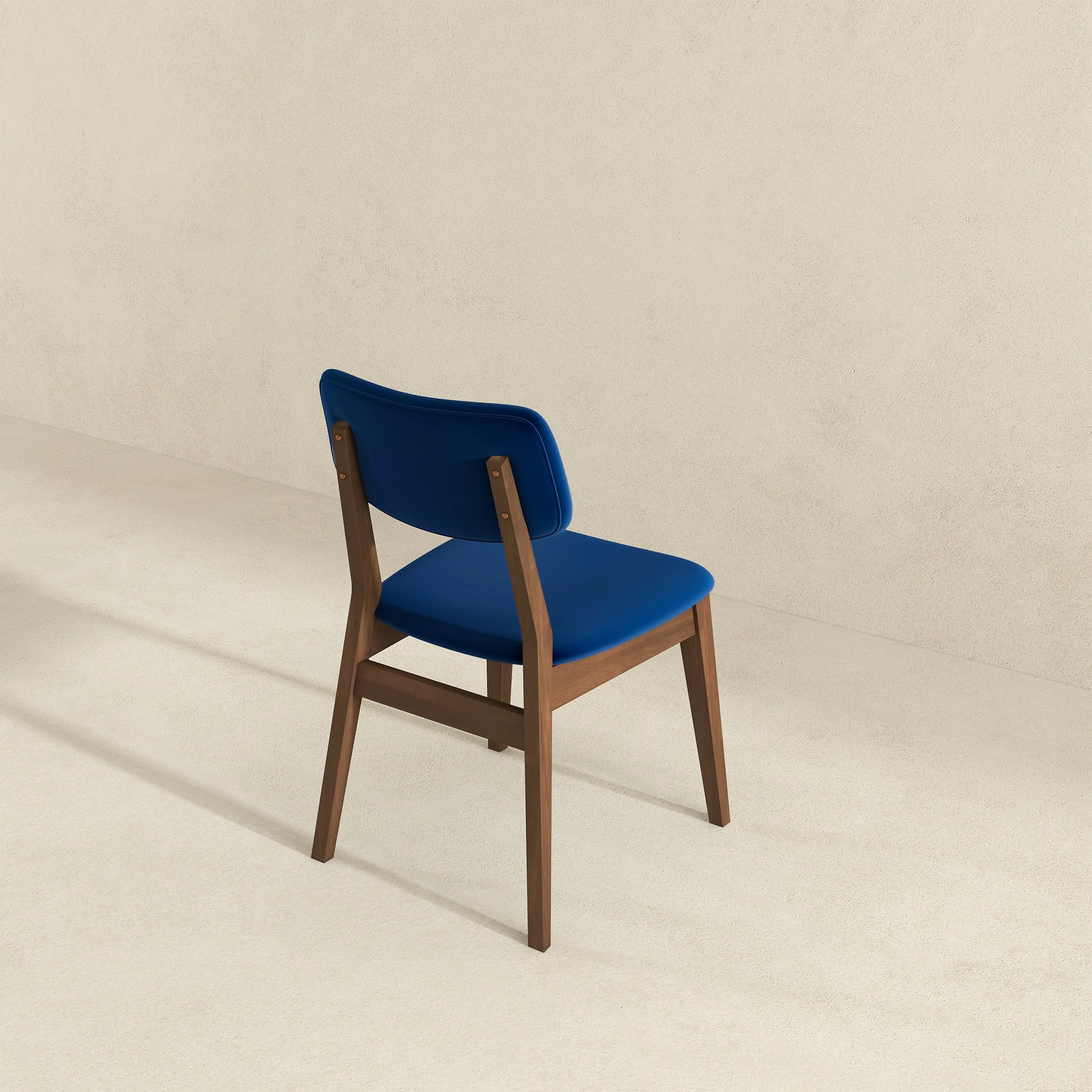 Carlos Blue Velvet Solid Back Side Chair (Set Of 2) - Image 6