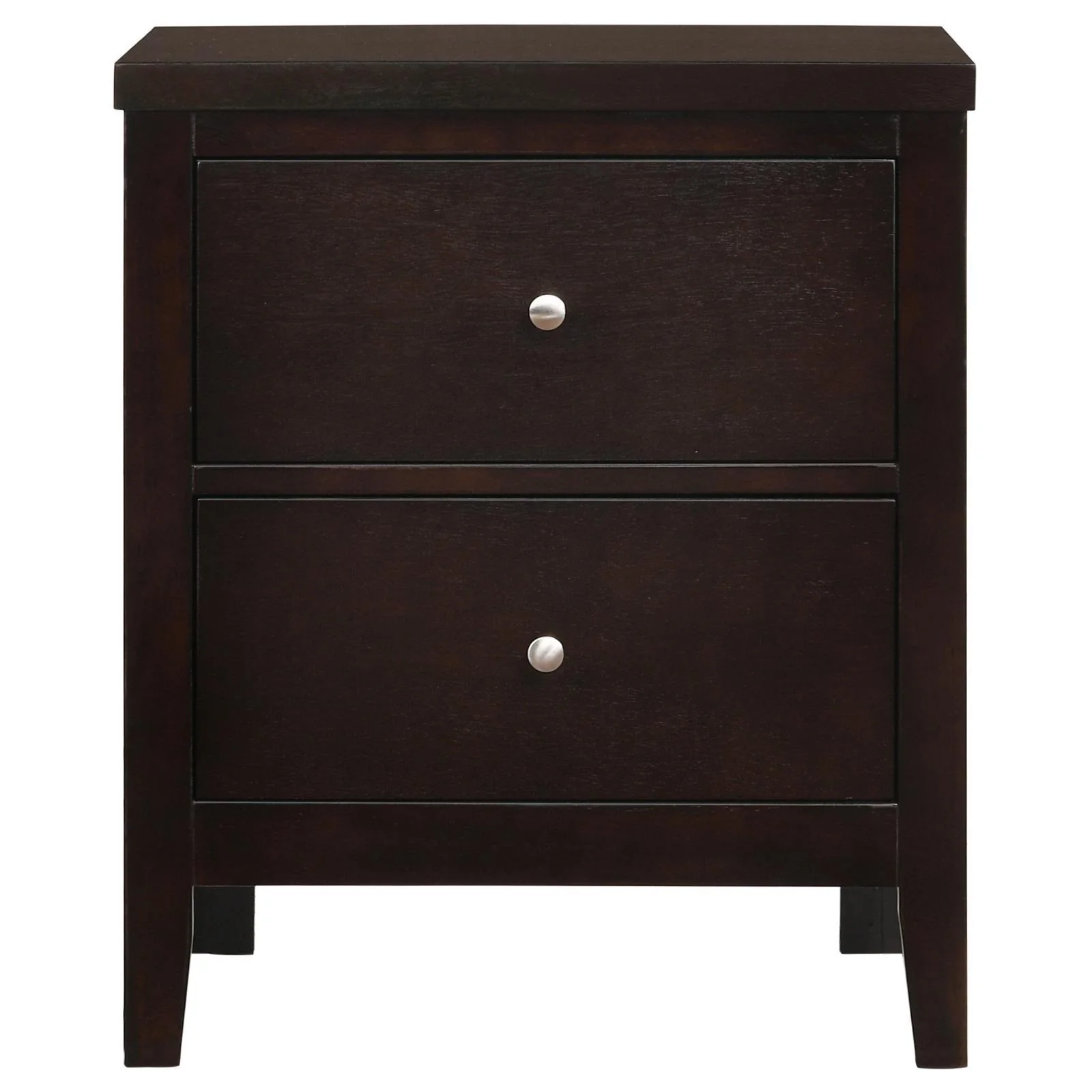 Carlton Cappuccino 2-Drawer Rectangular Nightstand - Image 2