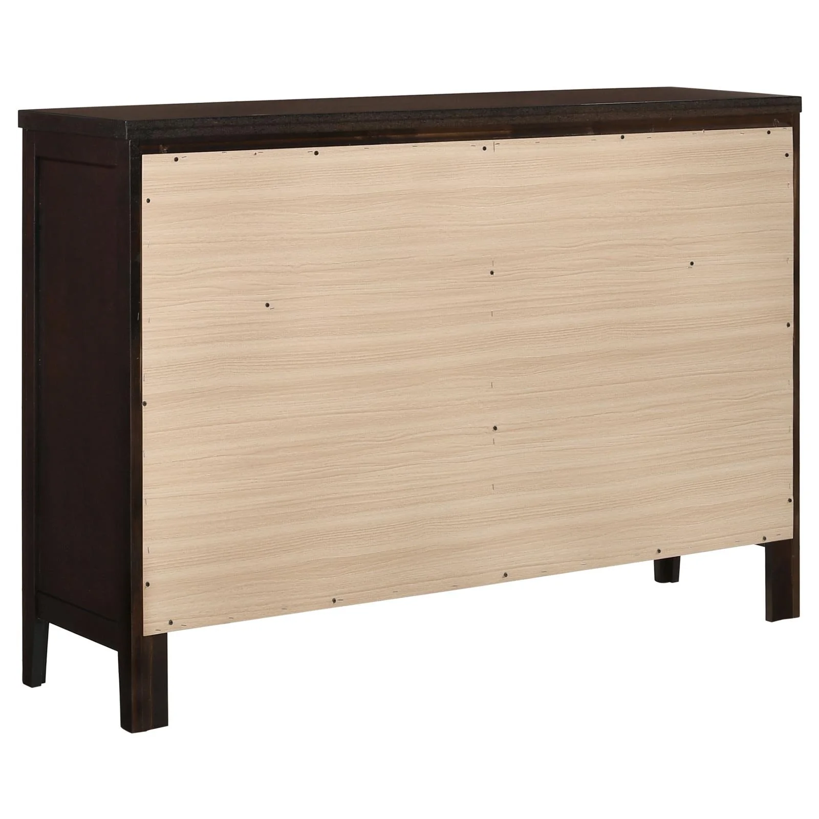 Carlton Cappuccino 5-Piece Queen Bedroom Set with Upholstered Headboard - Image 10