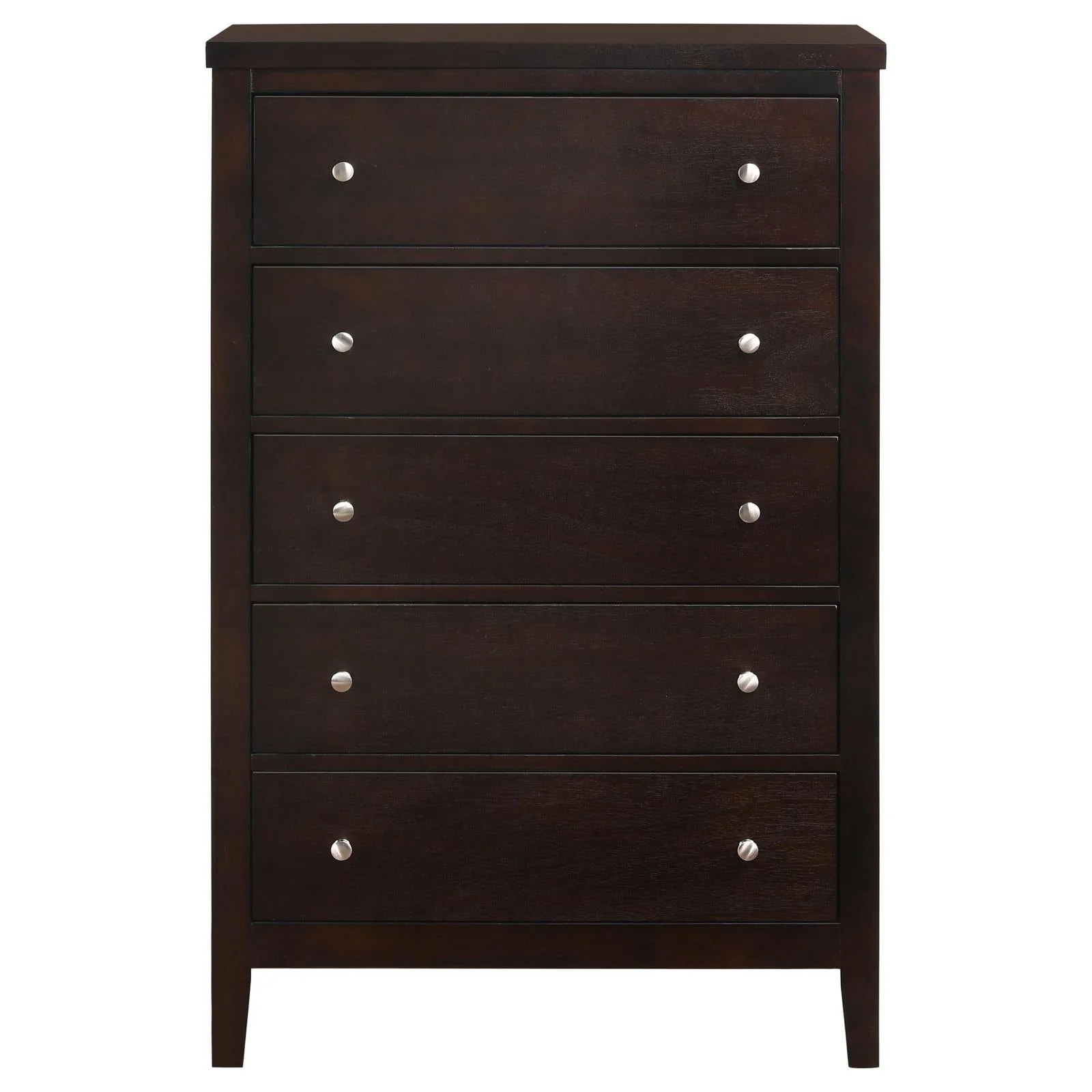 Carlton Cappuccino 5-Piece Queen Bedroom Set with Upholstered Headboard - Image 14