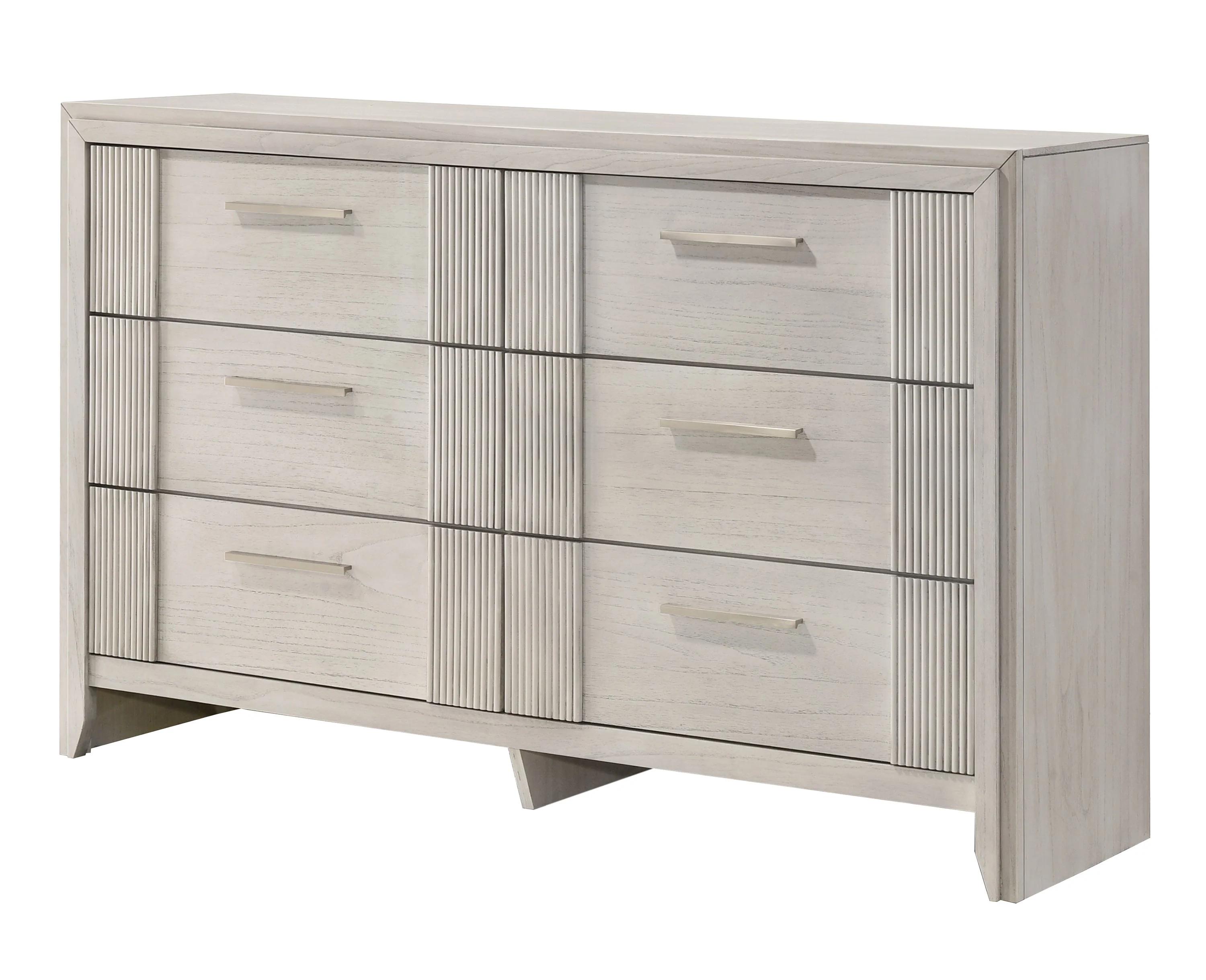 Carlton White Upholstered Panel Bedroom Set - Image 6