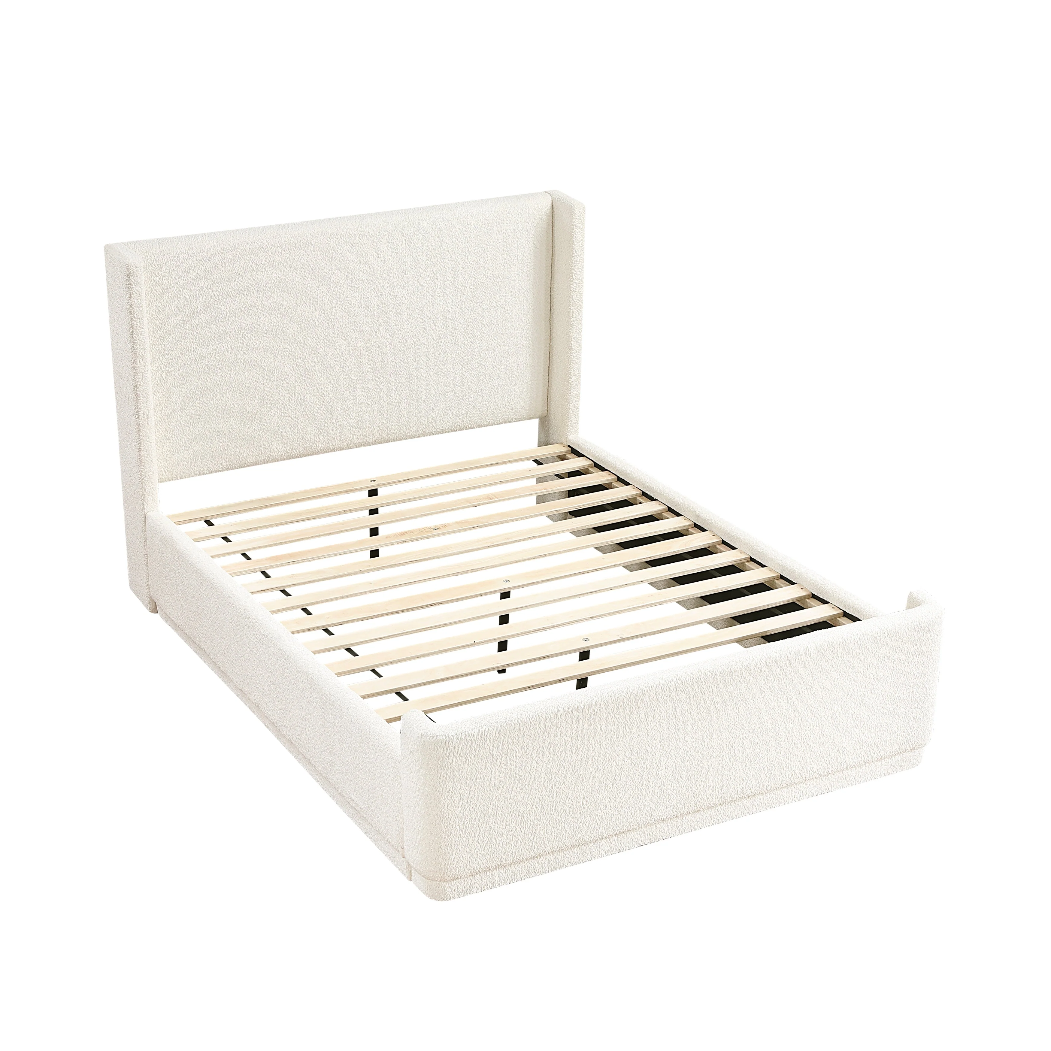 Carmel Beige California King Platform Bed - Image 4