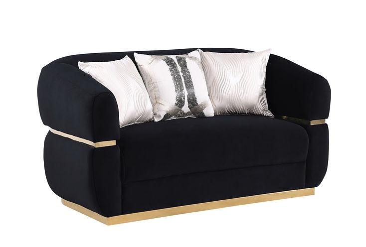 Carmela Black Living Room Set - Image 4