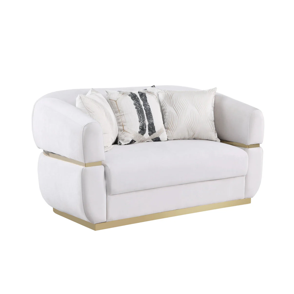 Carmela Cream Living Room Set - Image 4