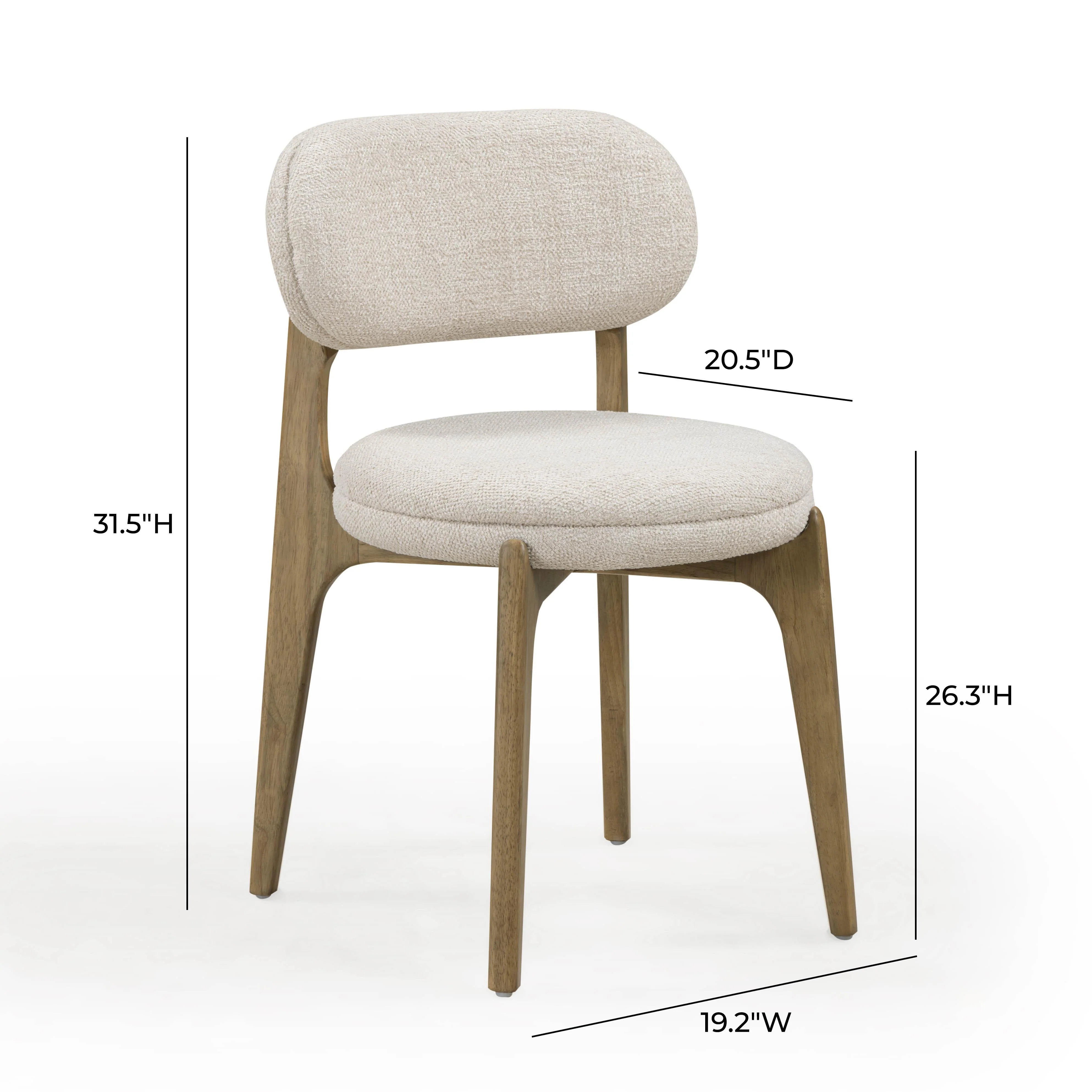 Carnation Performance Fabric Dining Chair - Image 15