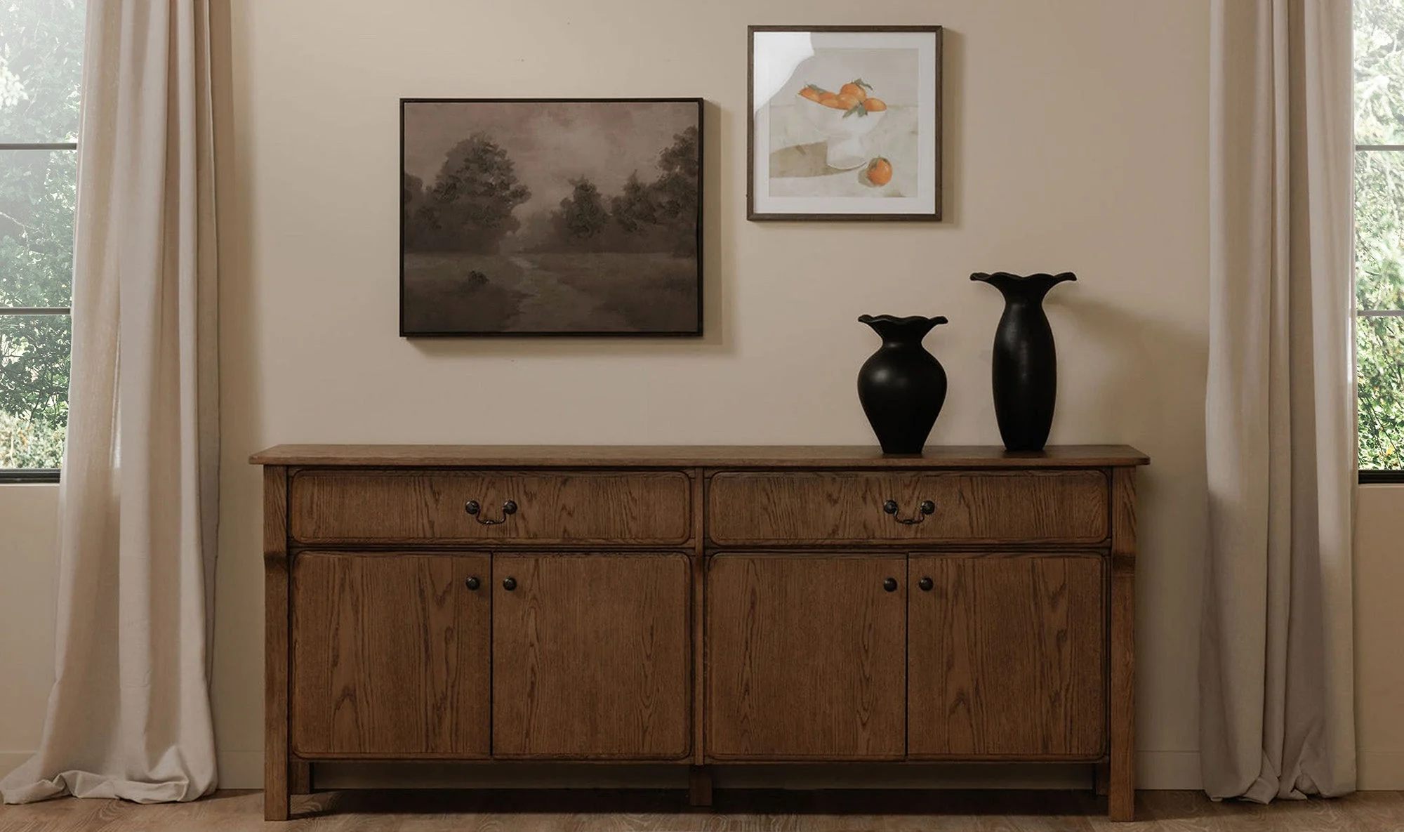 Caroline Sideboard Warm Brown - Image 3