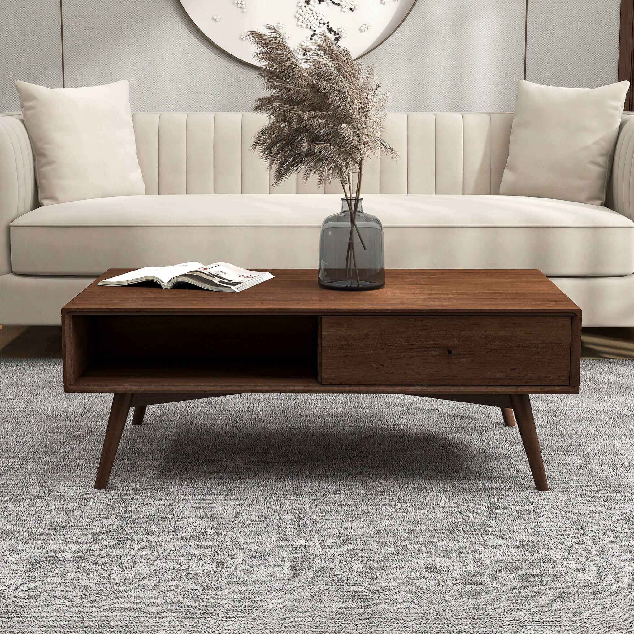 Caroline Walnut Coffee Table - Image 3