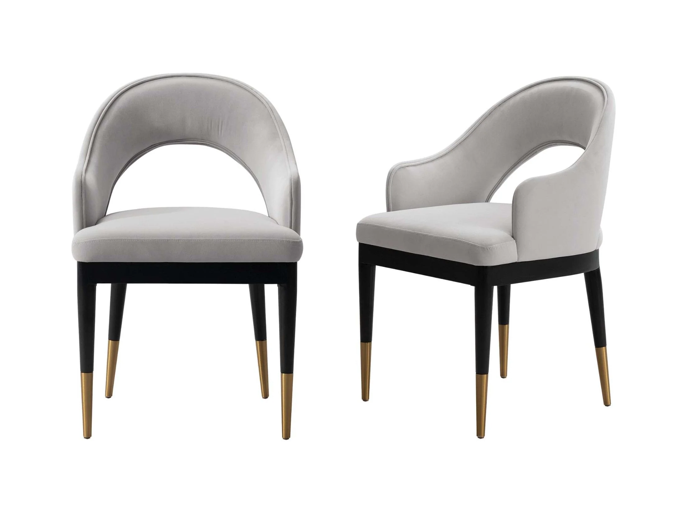 Carrington Dining Armchair in Light Grey (set of 2)