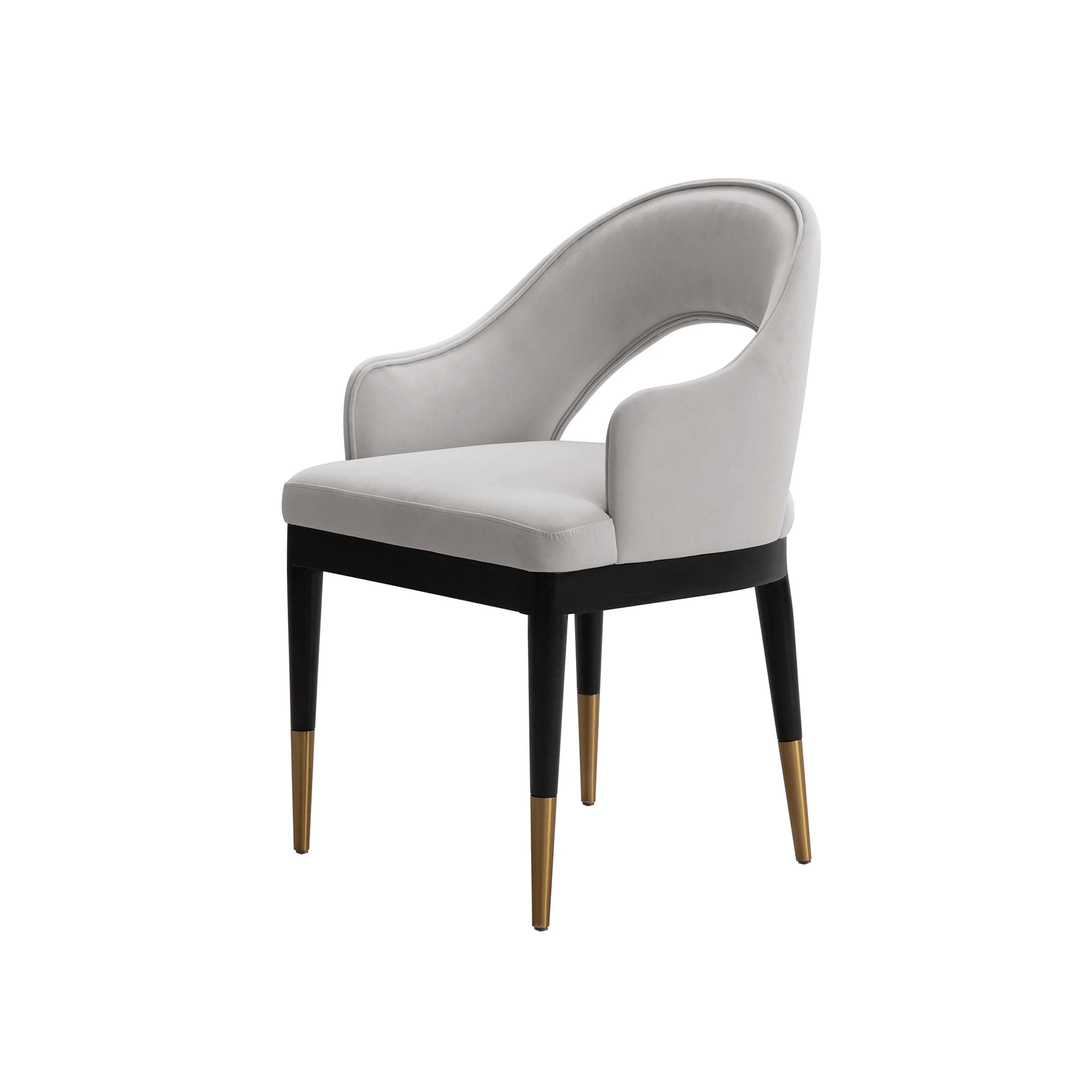 Carrington Dining Armchair in Light Grey (set of 2) - Image 7
