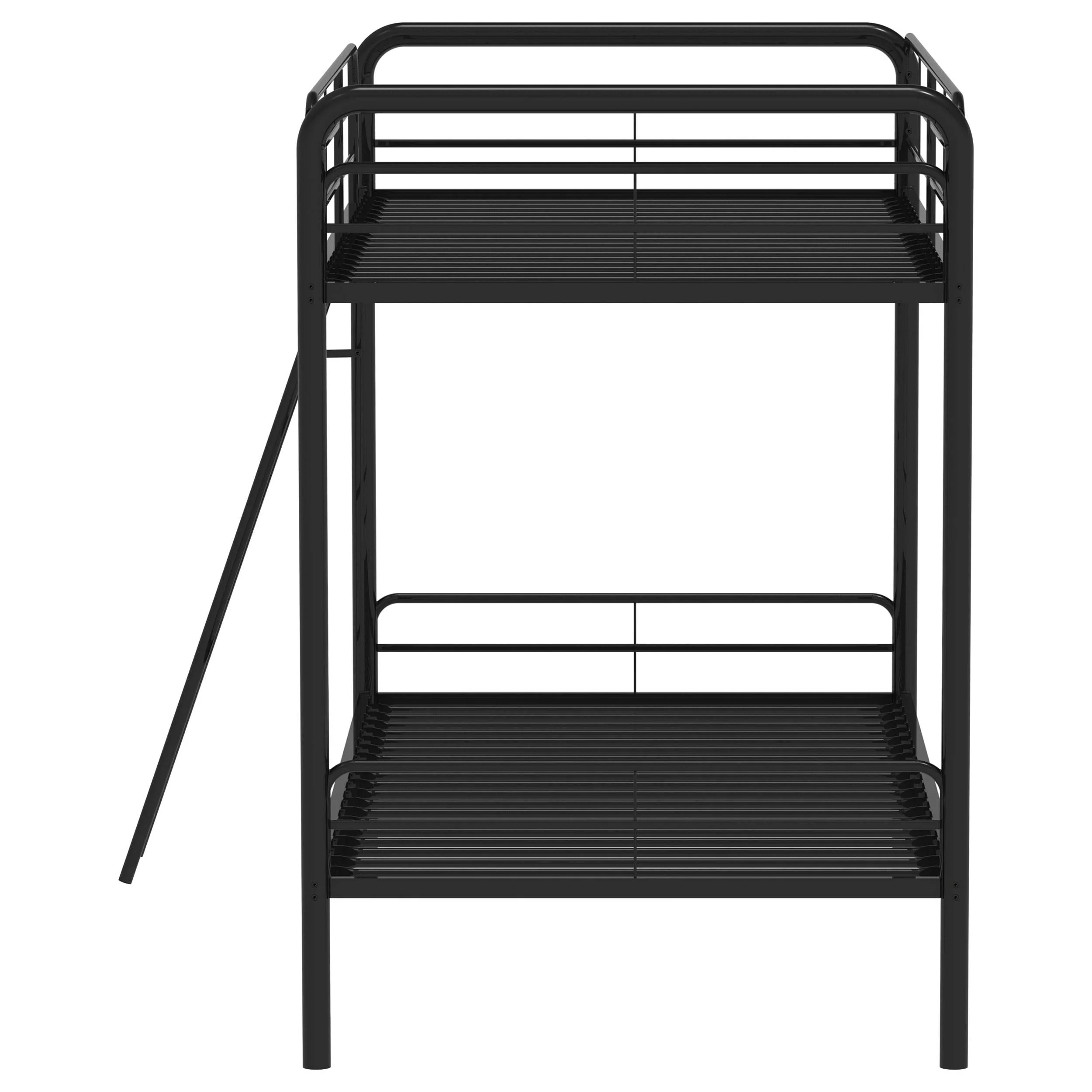 Carson Glossy Black Metal Twin Over Twin Bunk Bed - Image 6