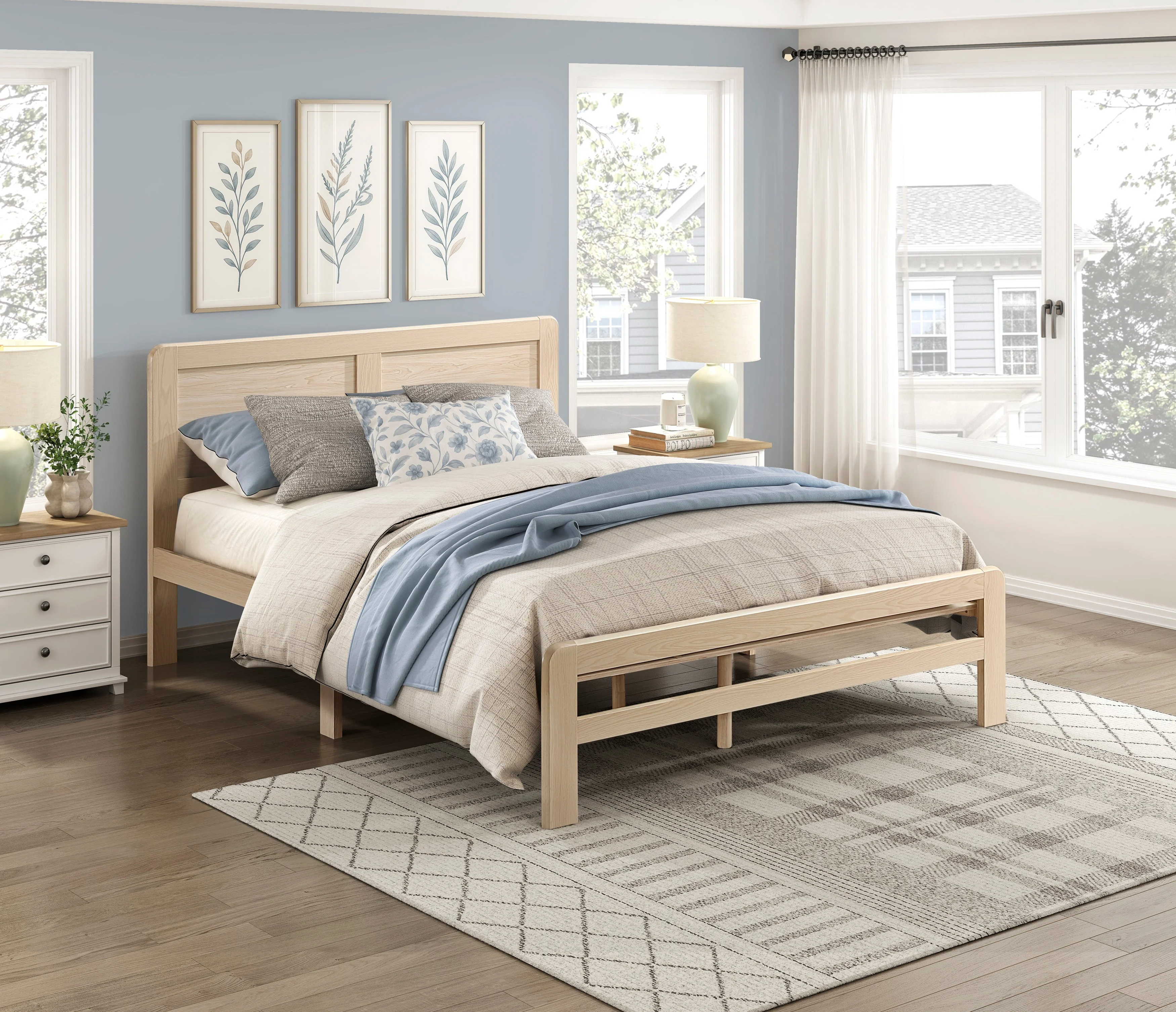 Carter Natural Queen Platform Bed - Image 11
