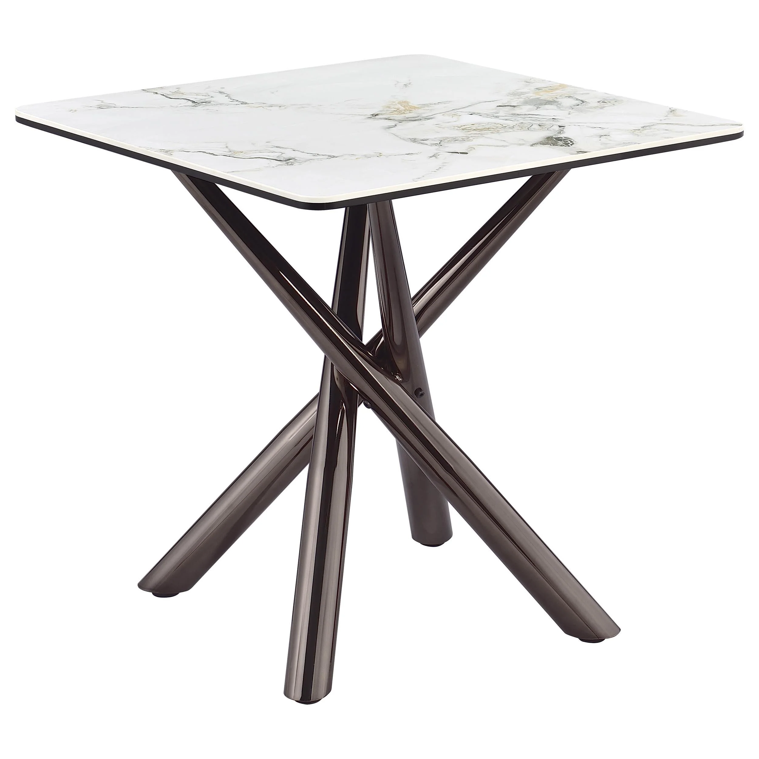 Carvell Mirage White 3-Piece Square Coffee and End Table Set - Image 3
