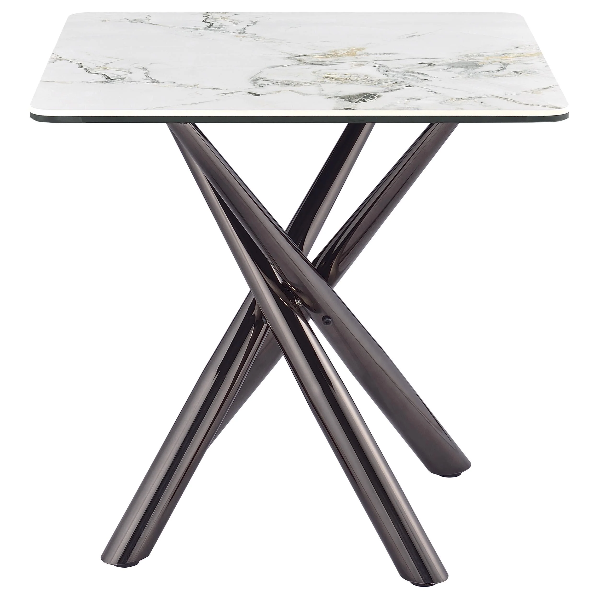 Carvell Mirage White 3-Piece Square Coffee and End Table Set - Image 4