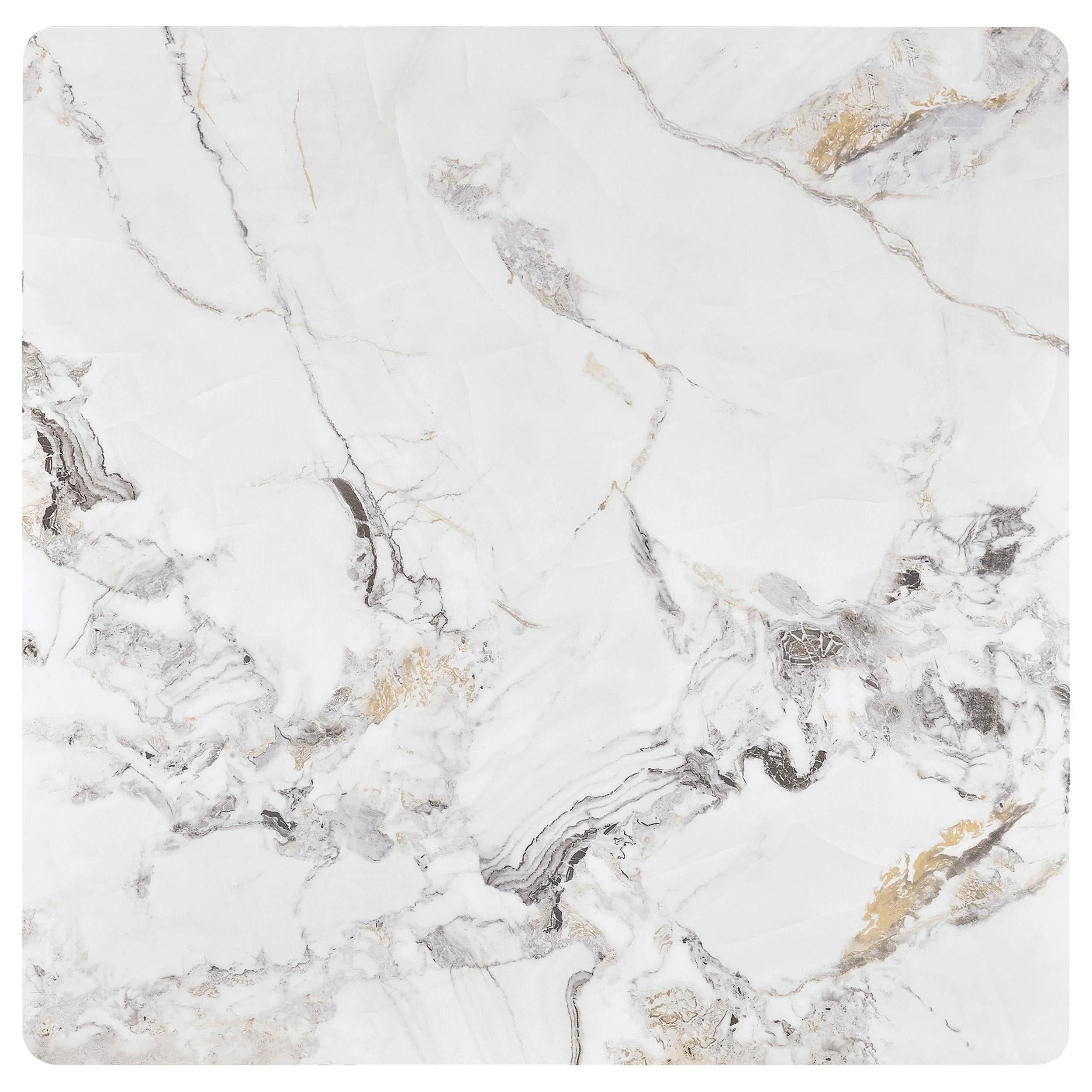 Carvell Mirage White 3-Piece Square Coffee and End Table Set - Image 7