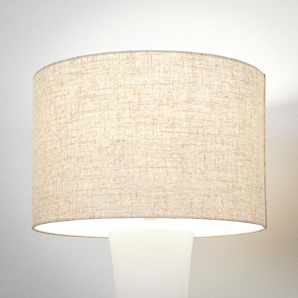 Cascade Glass Lamp Golden Base Off White Glass Table Lamp - Image 7