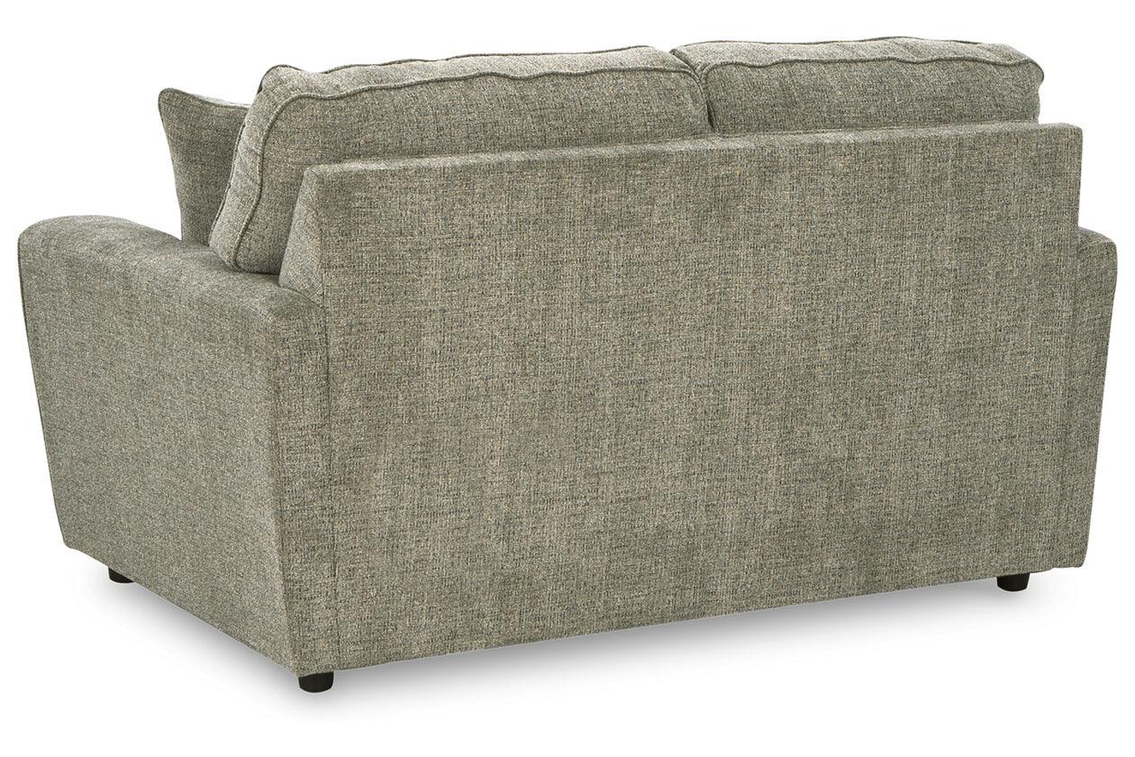 Cascilla Pewter Loveseat - Image 4