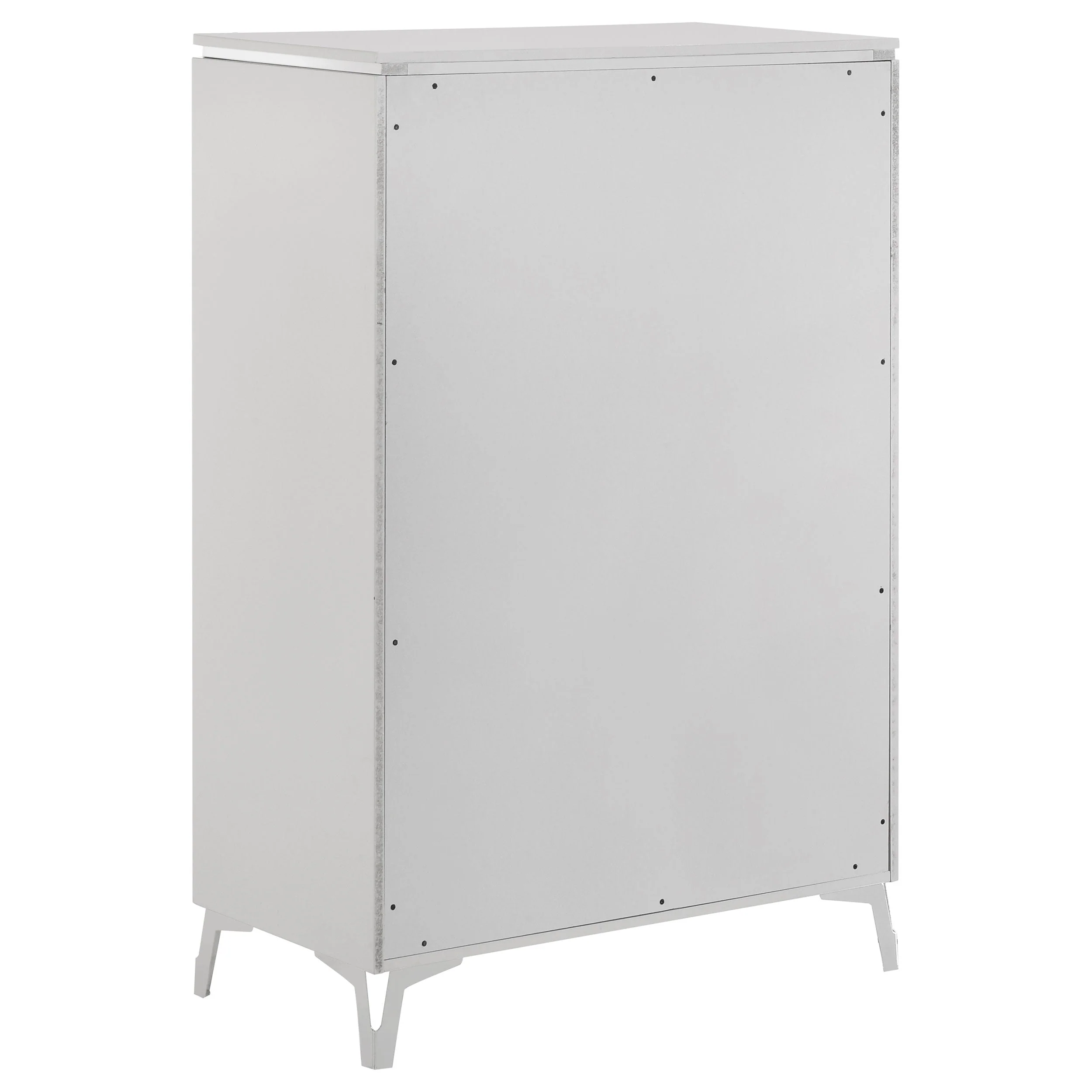 Cassia White High Gloss 5-drawer Bedroom Chest of Drawers - Image 4